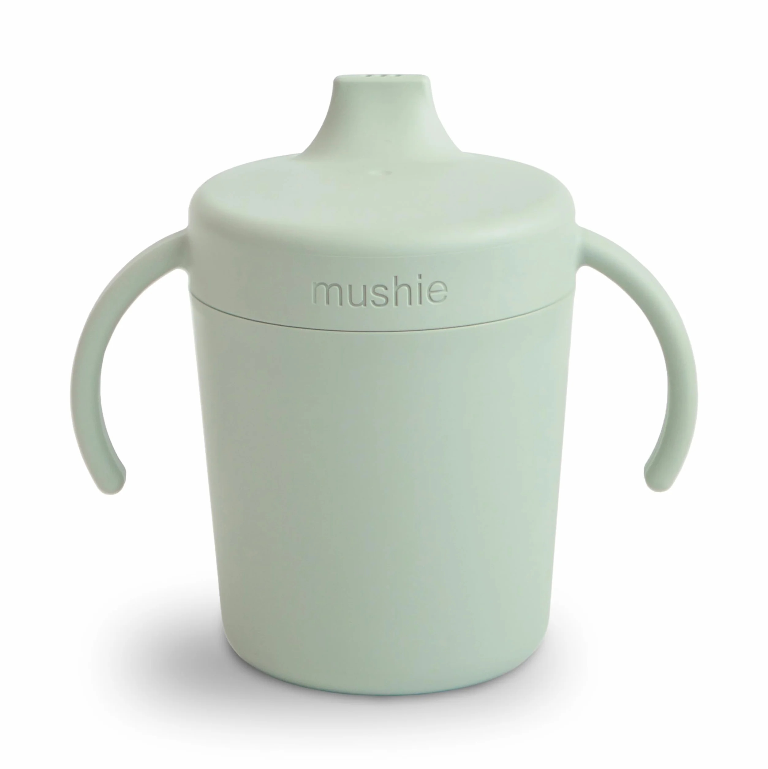 Mushie Trainer Sippy Cup – kubek dla niemowląt bez BPA, ze zdejmowaną pokrywką i uchwytami ułatwiającymi trzymanie – nadaje się do mycia w zmywarce, zaprojektowany w Danii kubek dla maluchów dla