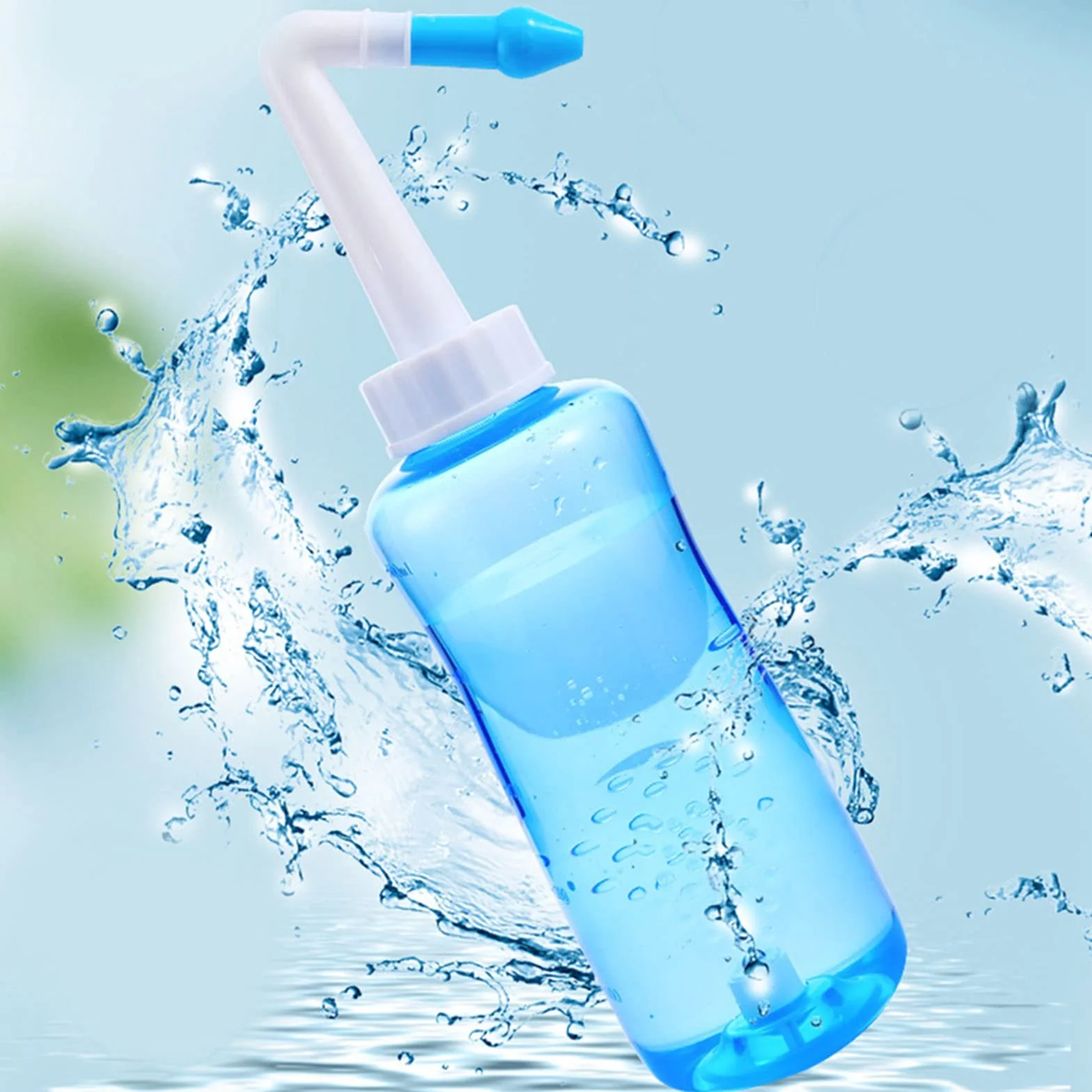Neti Pot, zestaw do płukania nosa do mycia nosa, butelka do płukania nosa 300 ml środek do czyszczenia nosa do systemu nawadniania nosa dla dzieci dorosłych