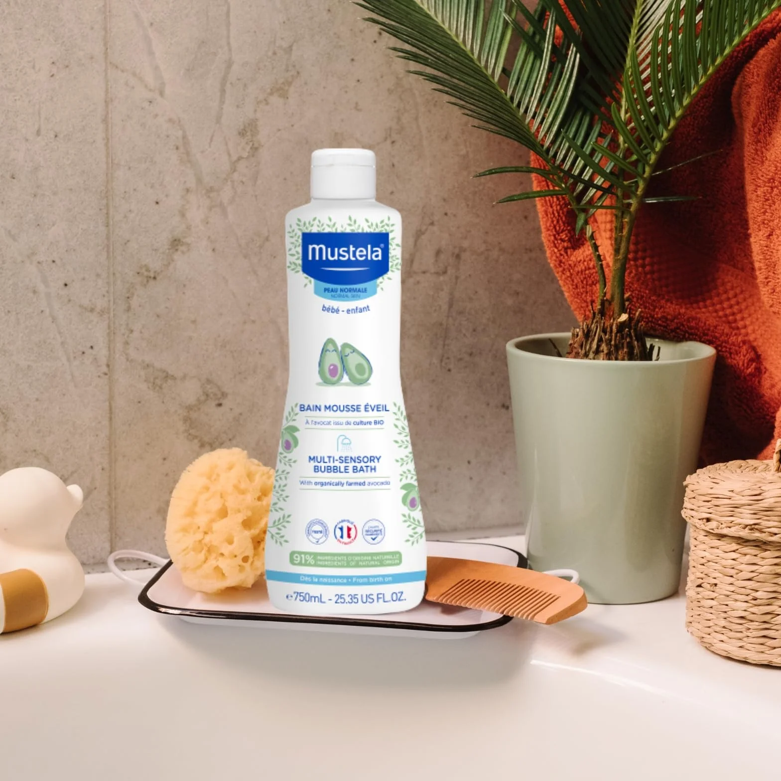 Bébé-enfant bain mousse éveil à l'avocat 750ml