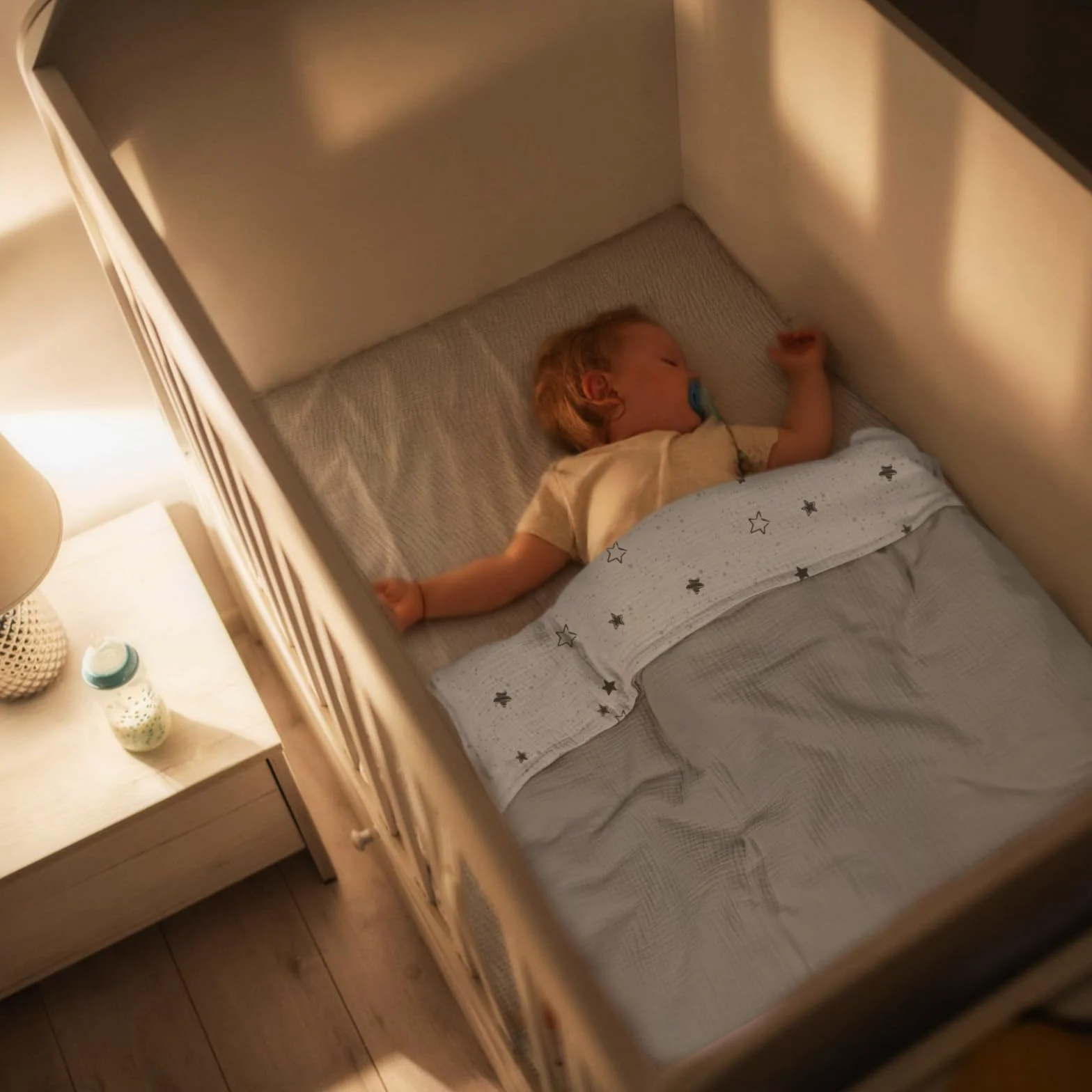 lulumoon Pościel z muślinu dla niemowląt 80x80 Oeko-TEX Standard bawełna zestaw