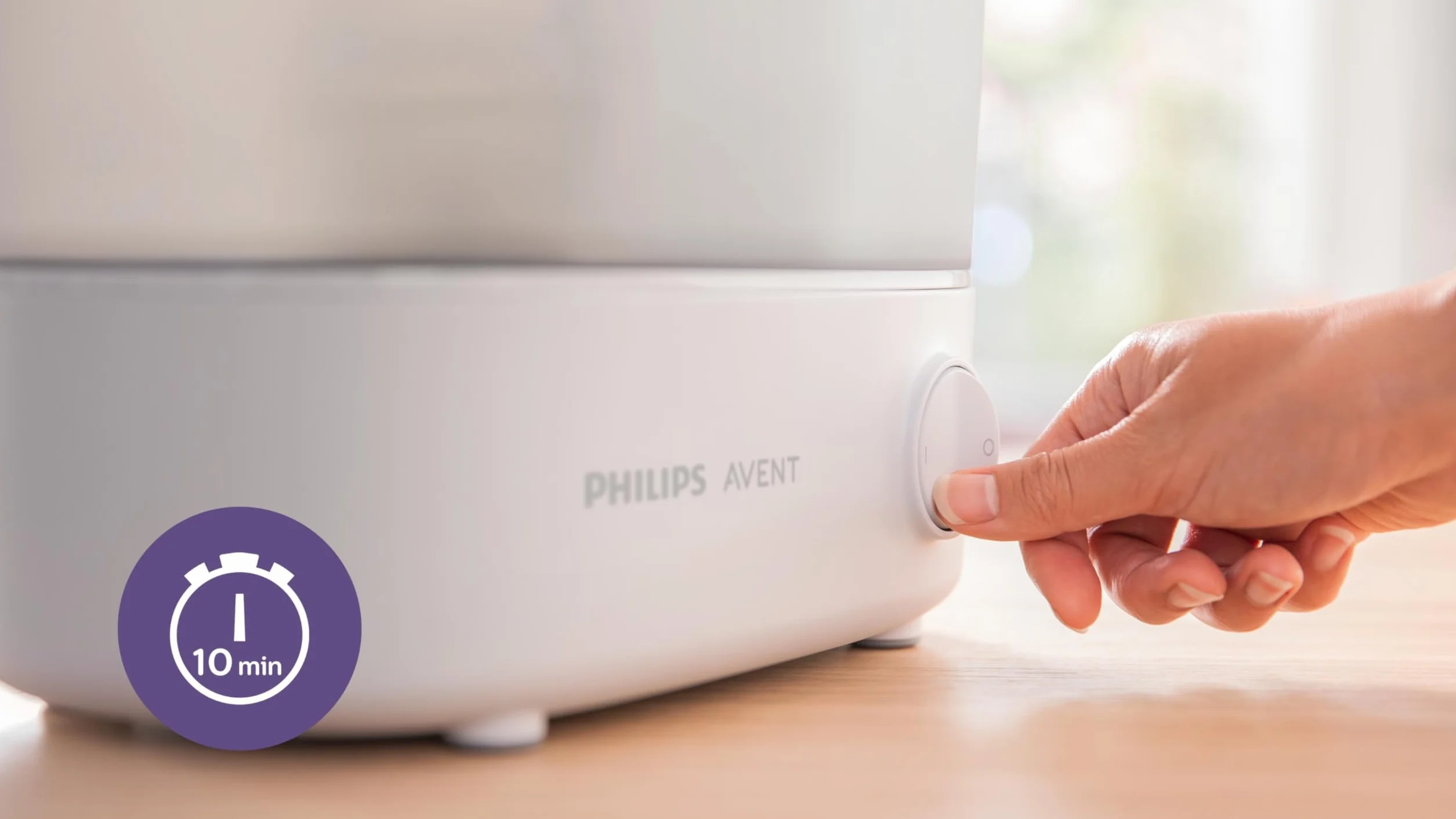Philips Avent SCF291/00 Elektryczny Sterylizator Parowy na Maks. 6 Butelek Biały