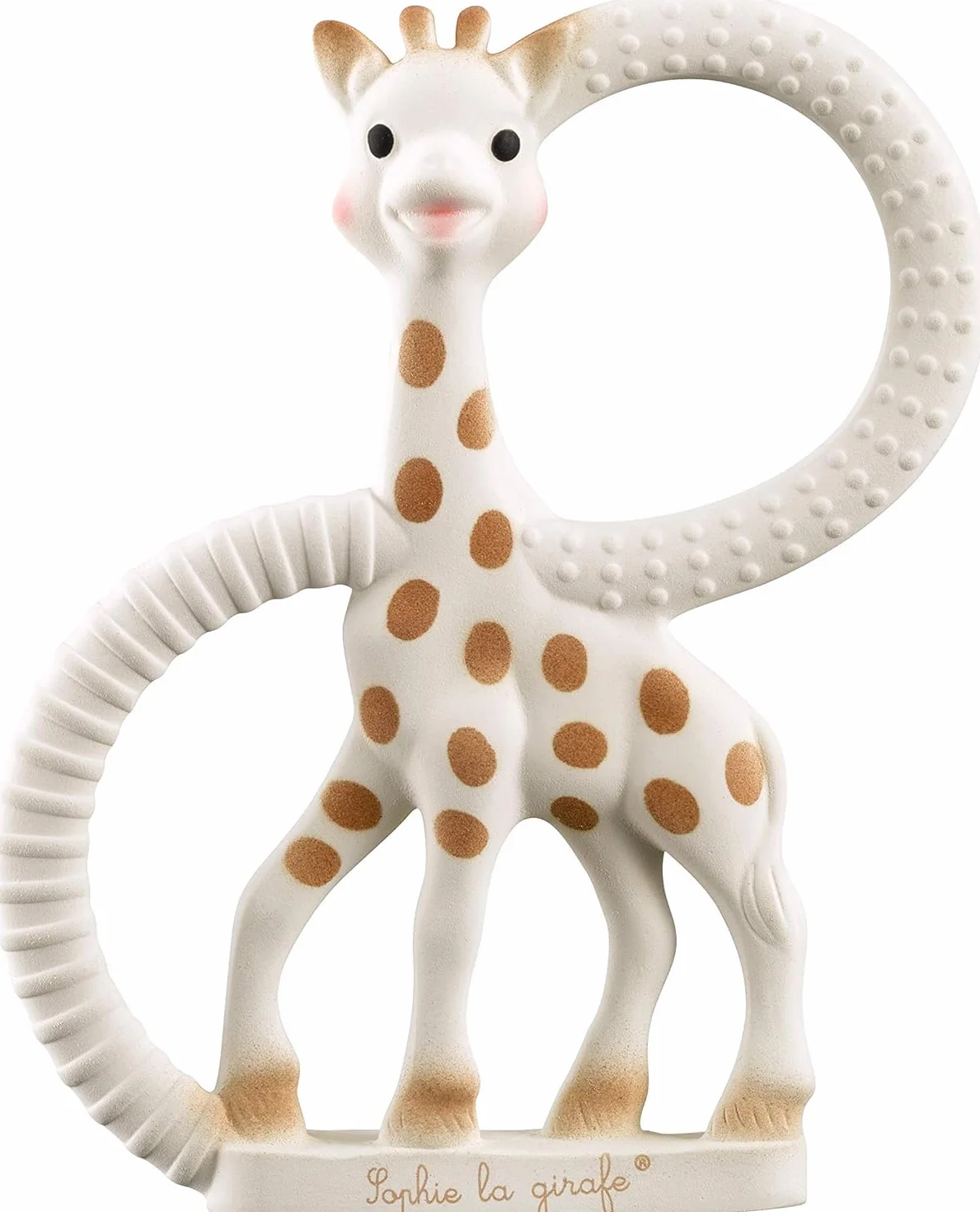 Sophie la girafe Pierścień do ząbkowania dla niemowląt, 100% kauczuk naturalny, bez ftalanów, łatwy do chwytania gryzak, odpowiedni dla noworodków - pudełko świeże