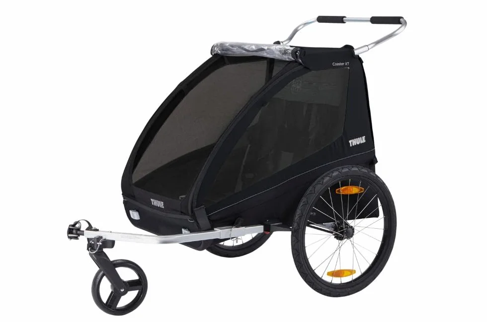 Thule Coaster XT przyczepka rowerowa dla 2 dzieci, czarna, rozmiar uniwersalny