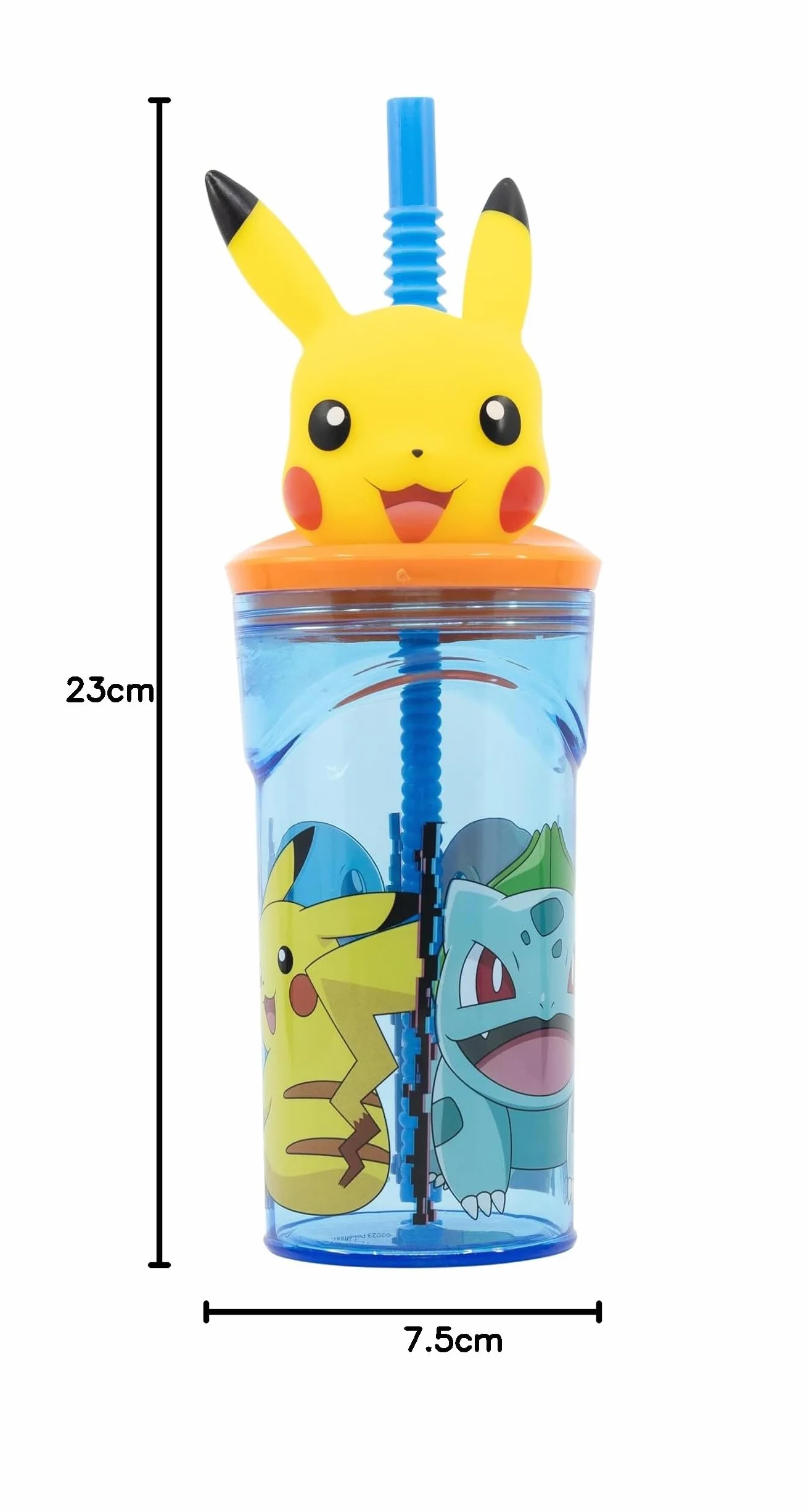 POKEMON DISTORSION Kubek z plastiku BEZ BPA 430 ml z figurką 3D na pokrywce