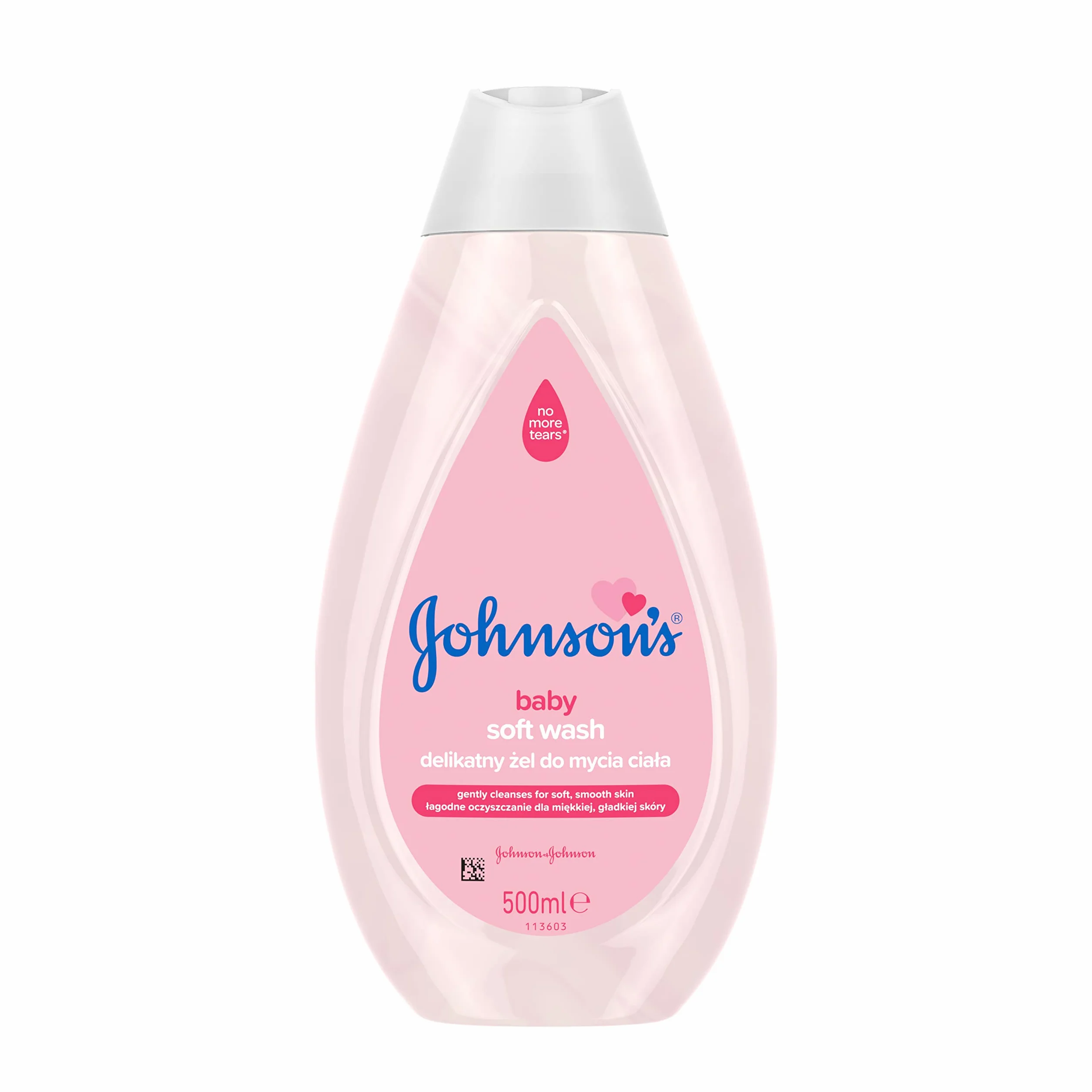 Johnson's Baby Pink delikatny żel do mycia ciała 500 ml Delikatny żel do mycia ciała łagodnie oczyszcza skórę, pozostawia ją miękką i gładką.