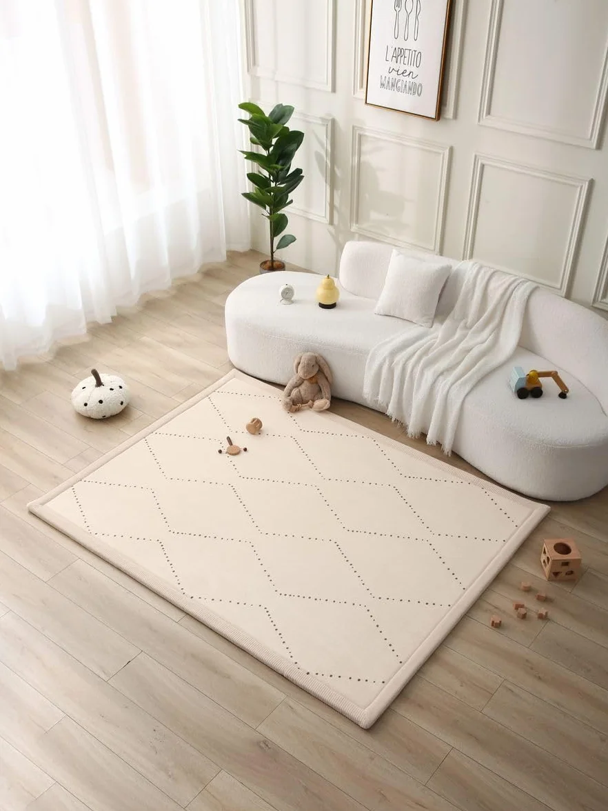Mata do zabawy dla dzieci Hakuna Matte 200x150x2,5cm Chmura Chevron Memory Foam antypoślizgowa