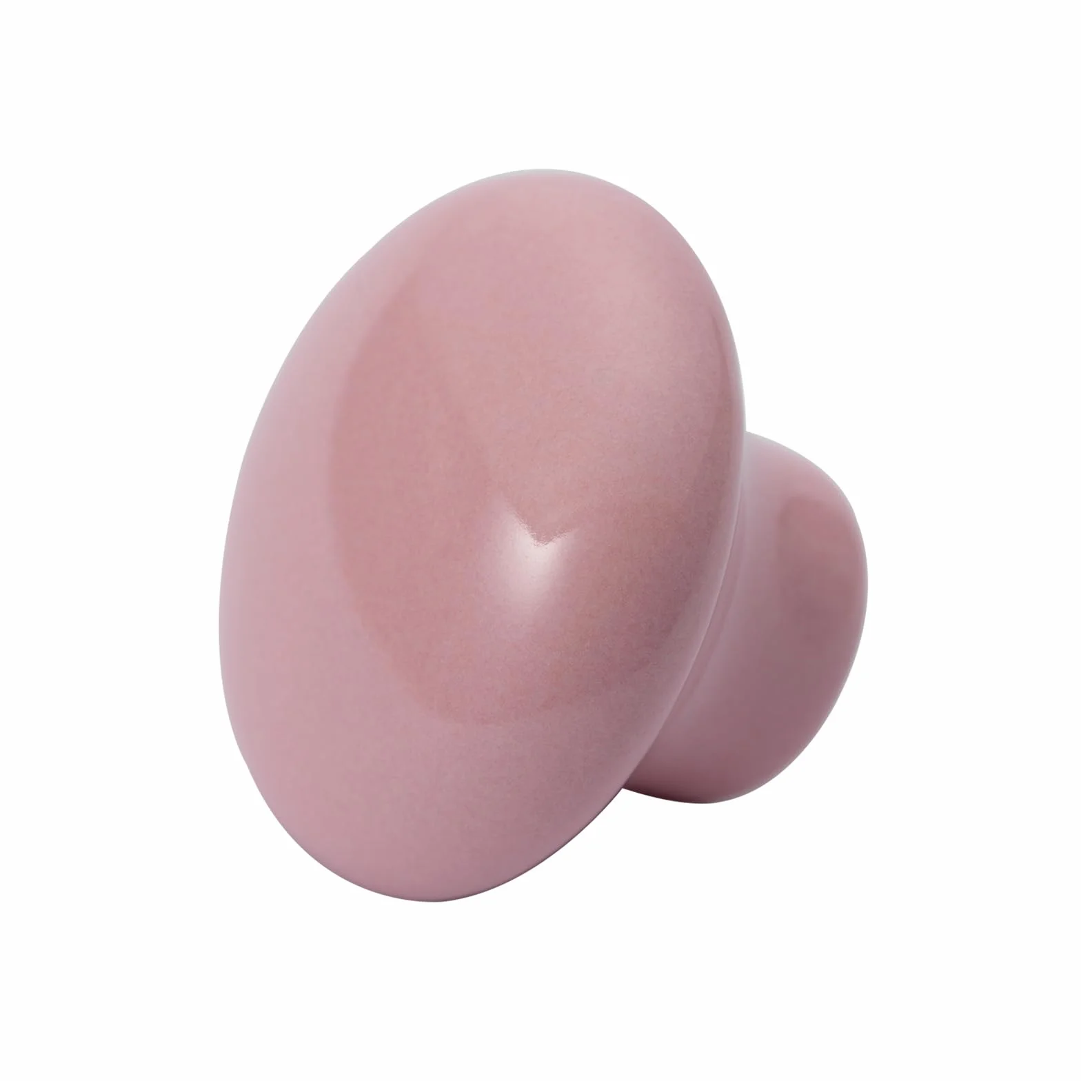 NAKUPENDA 6 sztuk gałek meblowych, okrągłe, ceramiczne gałki do szuflad, ceramiczne, okrągłe uchwyty do pokoju dziecięcego, kuchni, szafy, regału na książki (jasnoróżowe)