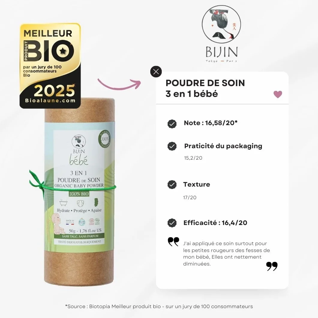 Proszek dla niemowląt bez talku, organiczny proszek do pielęgnacji niemowląt 3 w 1, 50 g, wymiana, kąpiel i pielęgnacja (100 g)
