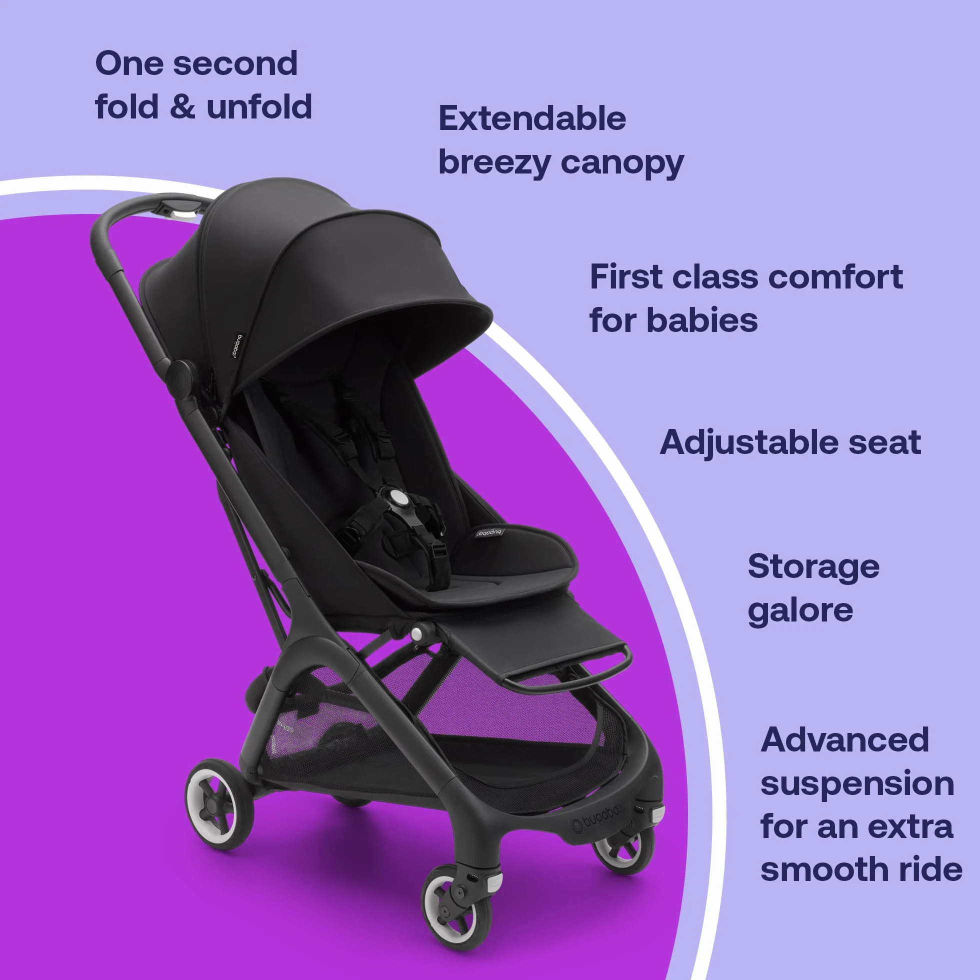 Bugaboo Butterfly adapter do fotela samochodowego do wózka dziecięcego Butterfly, prosty i bezpieczny system Click-and-Go