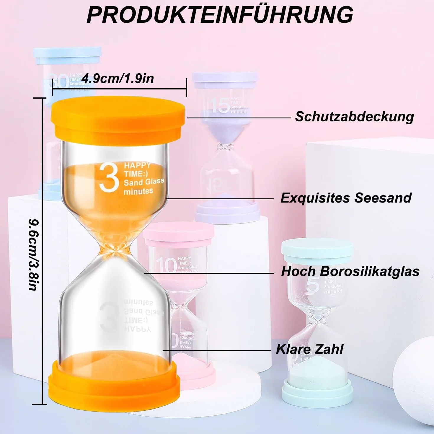 Klepsydra dla dzieci timer kuchenny 3 5 10 30 minut