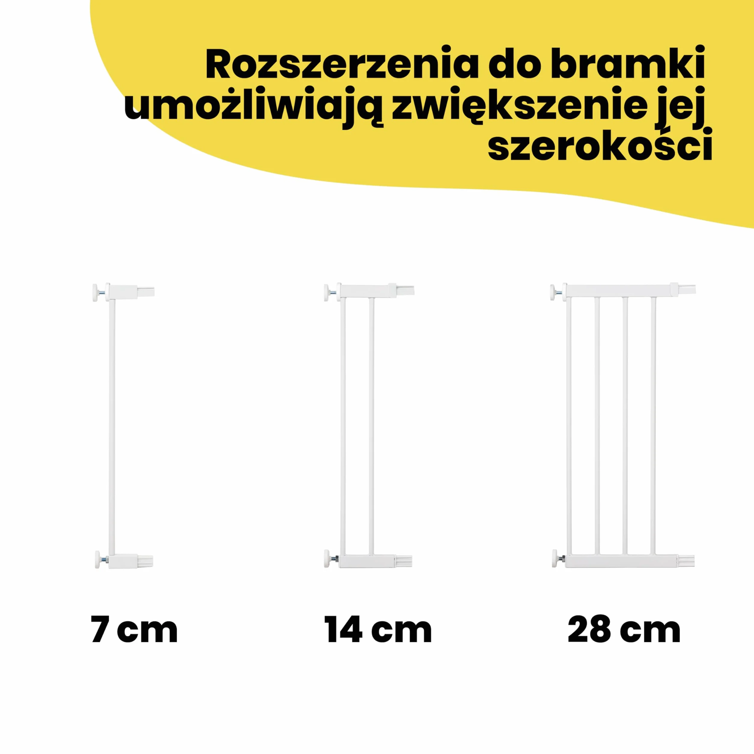 Safety 1st Secure Tech Simply Close, Rozsuwana Bramka Zabezpieczająca, Bramka Zabezpieczająca z Mechanizmem Dociskowym, od 6 miesięcy do 2 lat, Metal White (metalowa w kolorze białym)