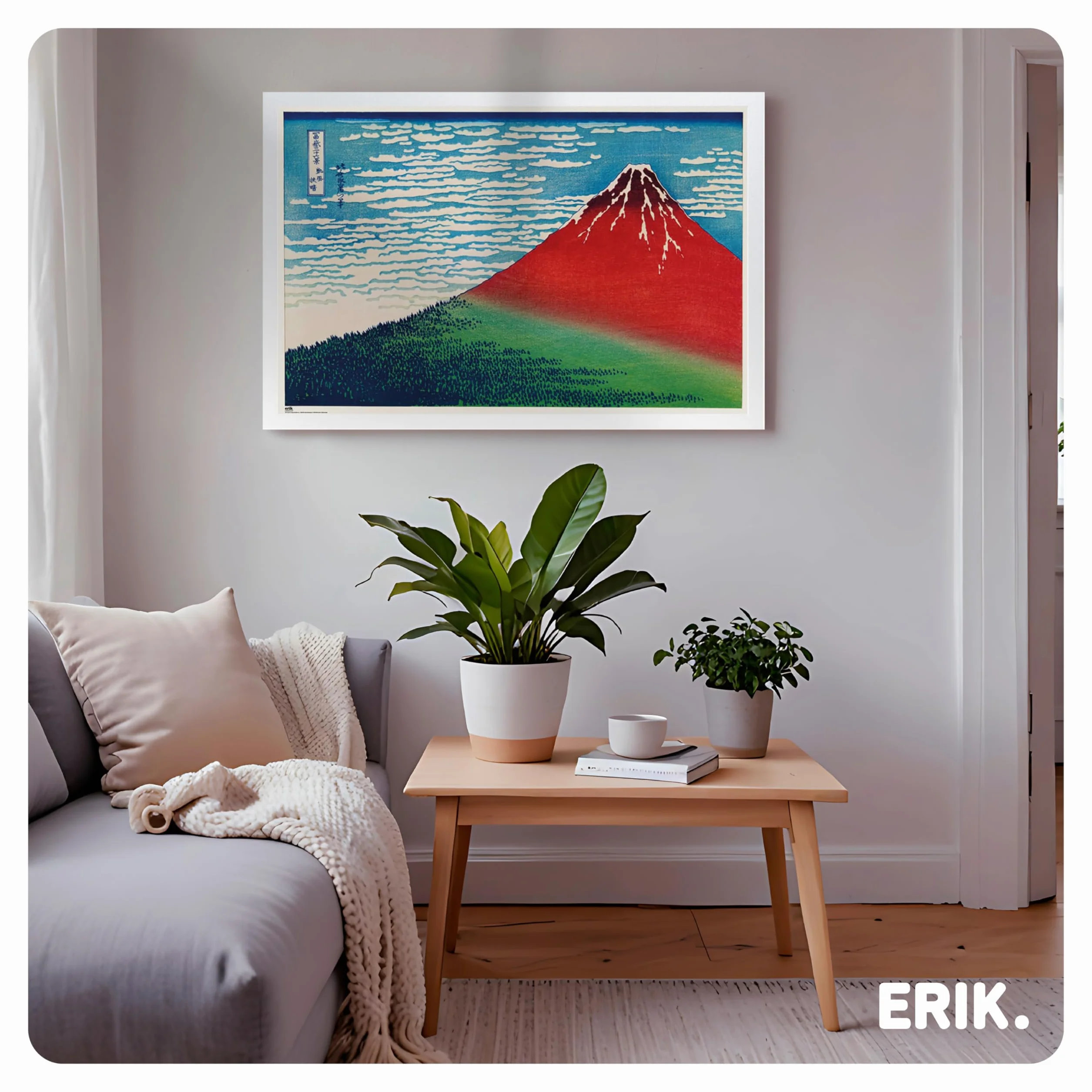 Grupo Erik Poster Frame 61 x 91.5cm White Photo Frame Wall Large Picture Frame Art Wall Decor