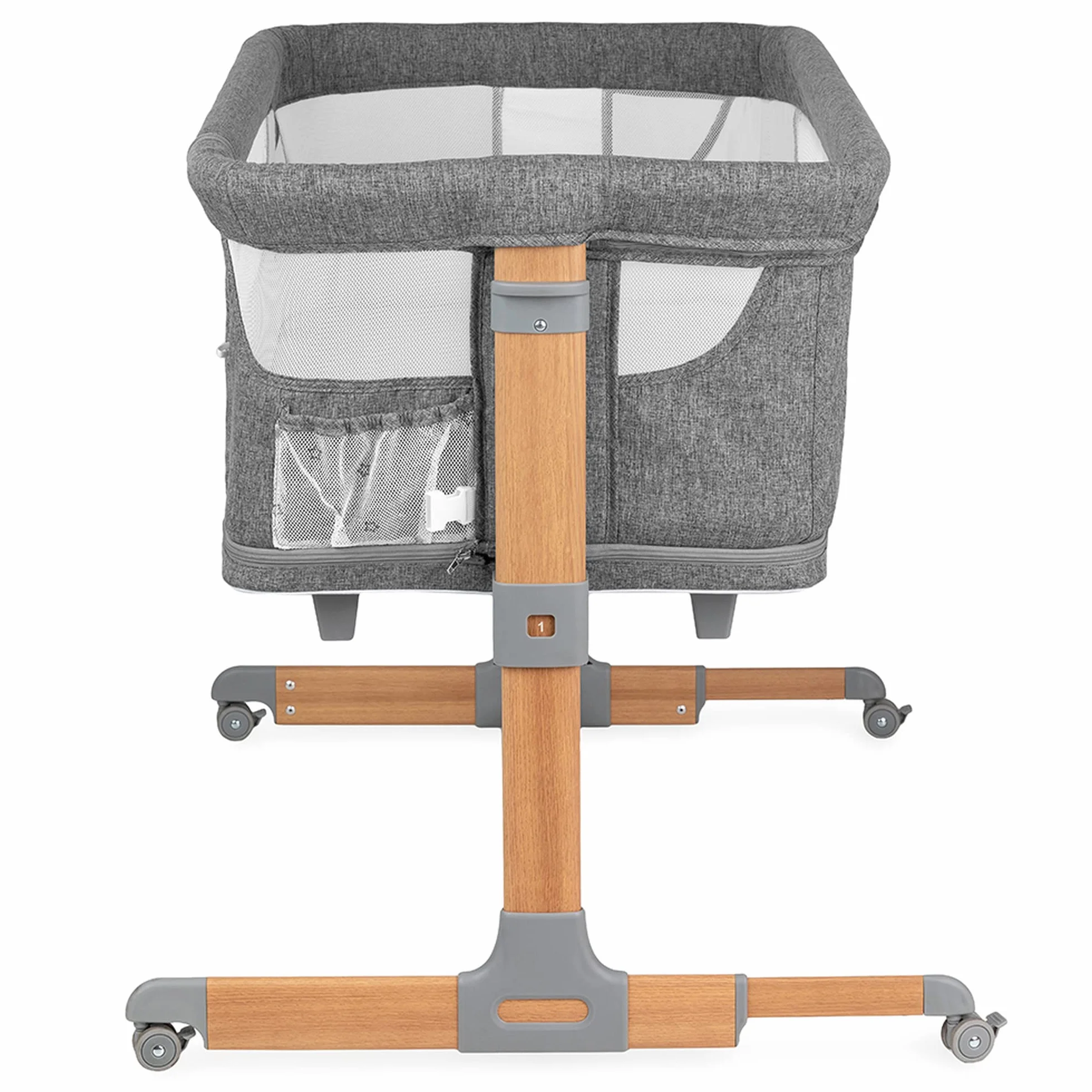 Momi SMART BED Łóżeczko, Szary, 55 x 95 cm