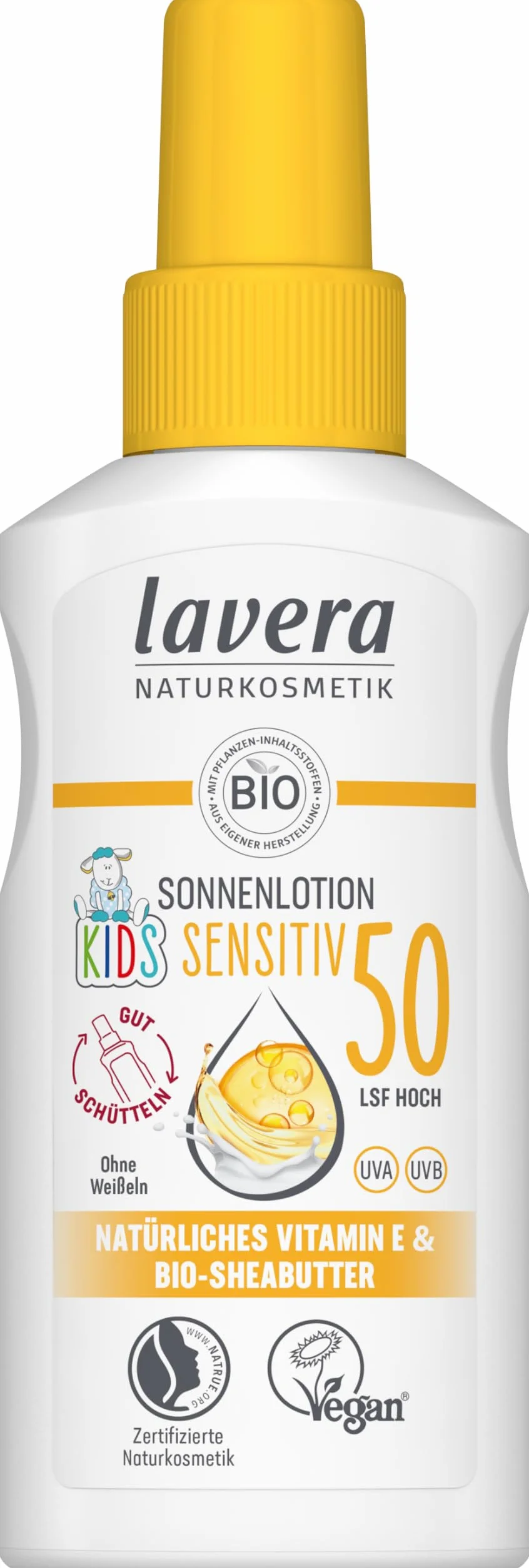lavera Balsam przeciwsłoneczny Sensitiv Kids LSF 50 krem przeciwsłoneczny dla dzieci mineralny wodoodporny 100 ml