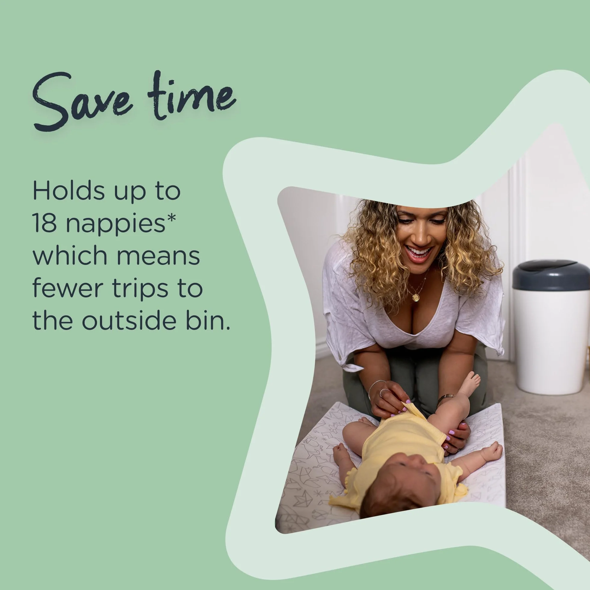 Tommee Tippee Simplee Sangenic kosz na pieluchy szary