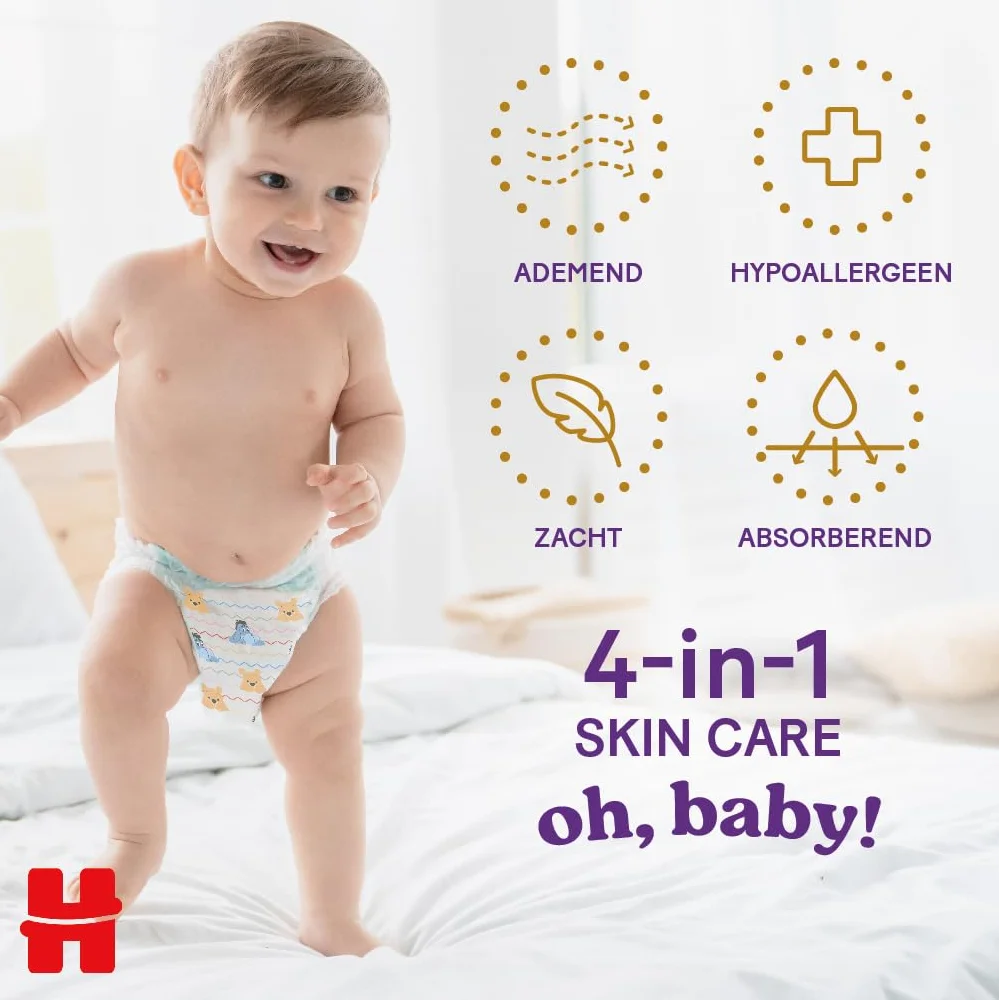 Huggies Extra Care Majtki, pieluchy rozmiar 5 (12-17 kg), projekt Disneya, 96 szt