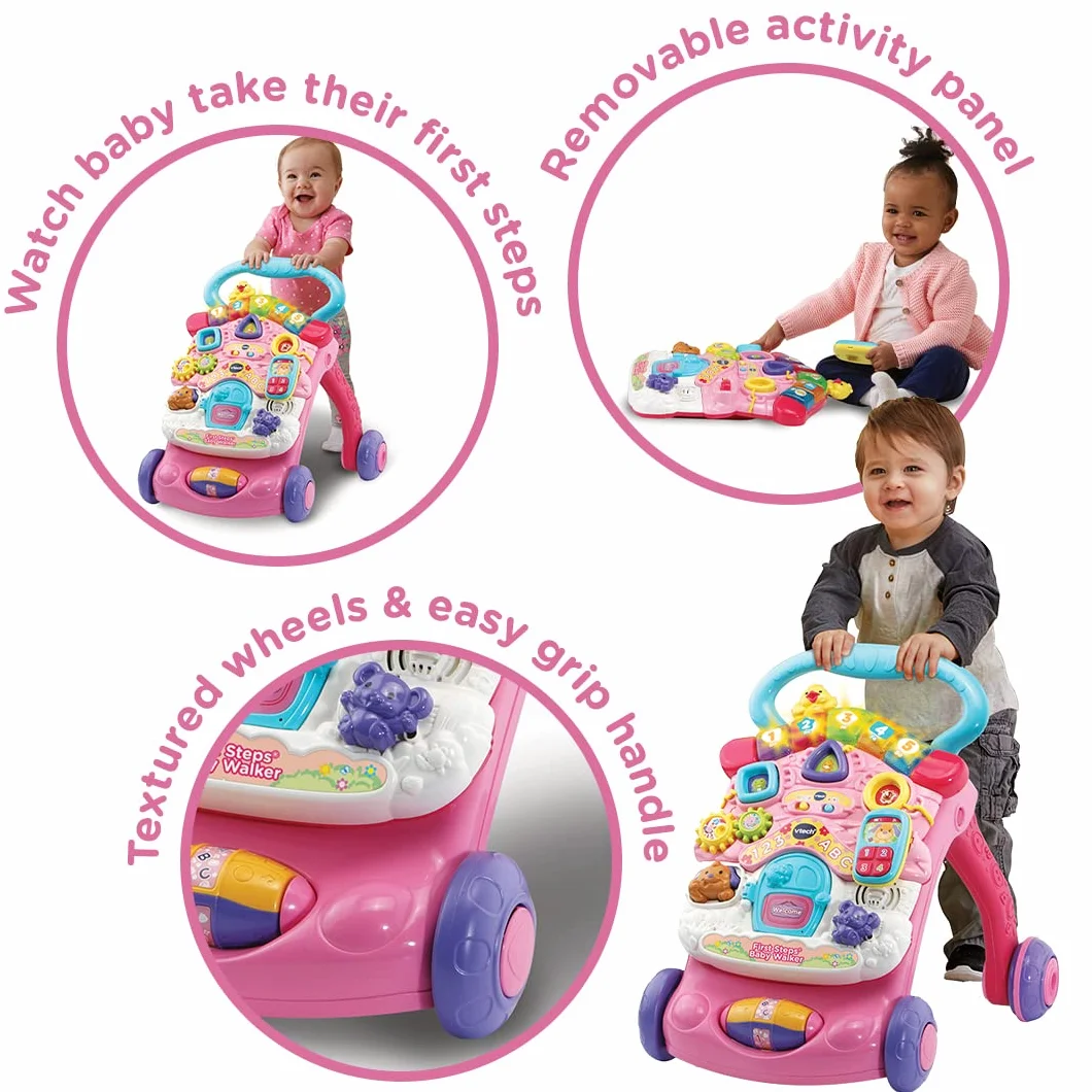 VTech 505653 chodzik dla niemowląt różowy