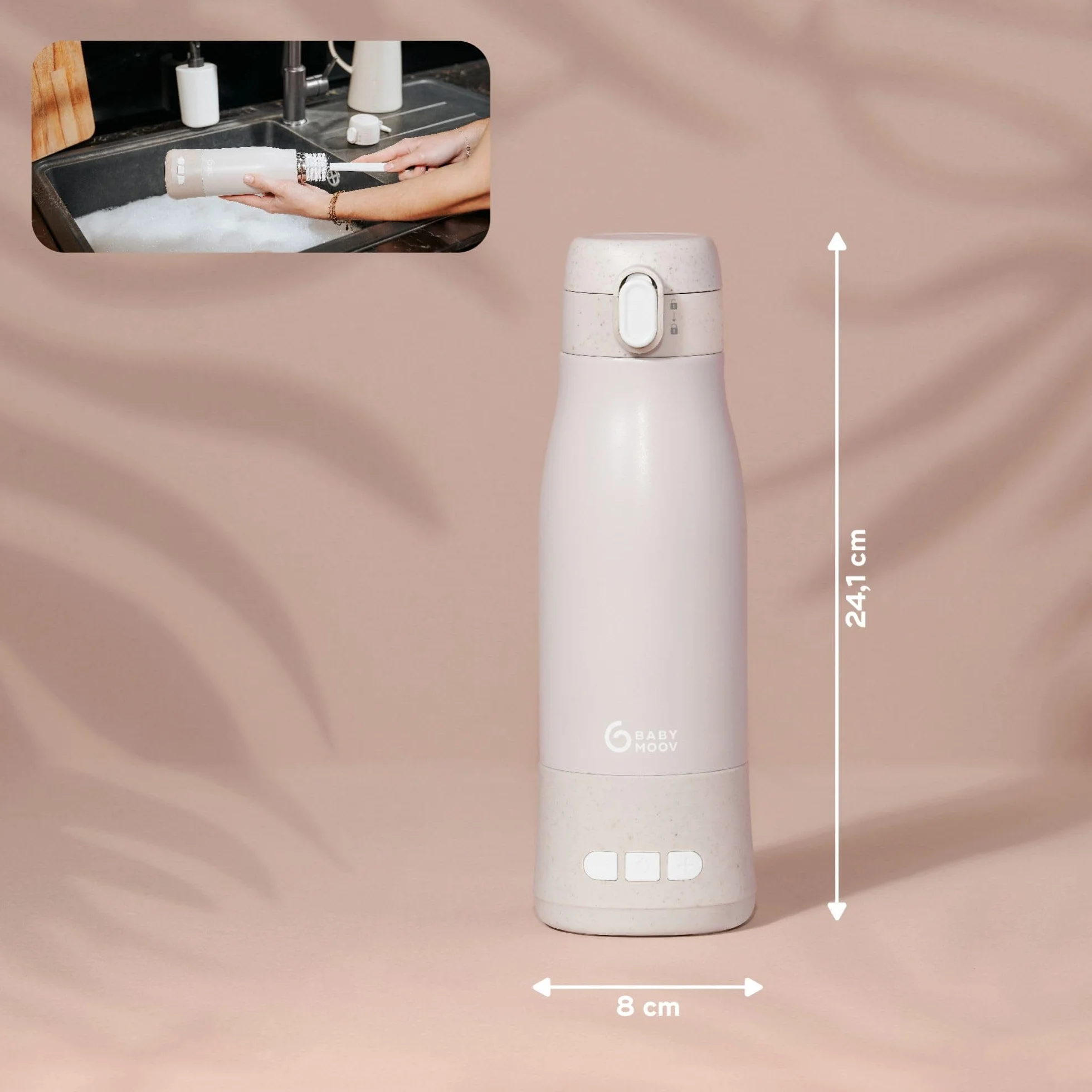 Babymoov podgrzewacz do butelek Moov & Feed Mineral Beige