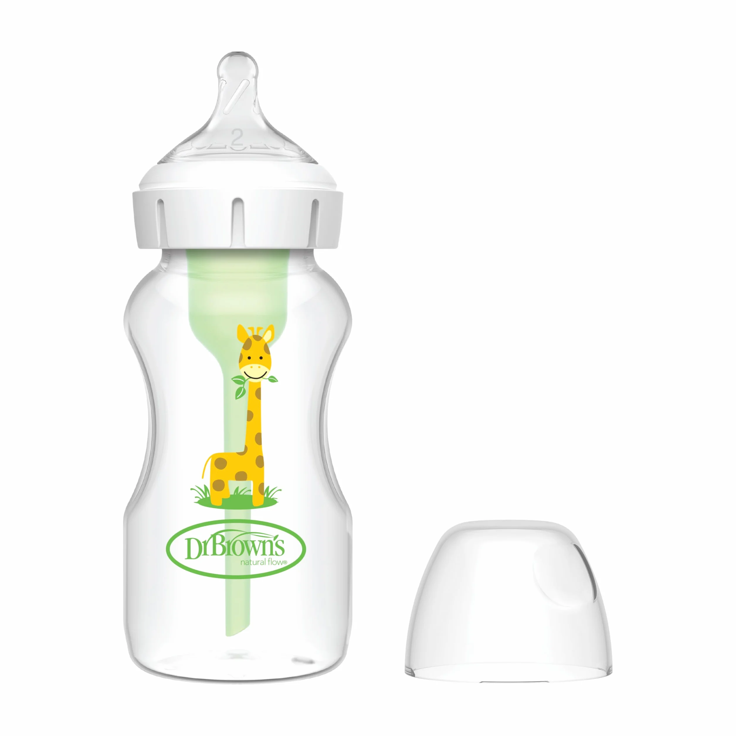Biberon Szerokie Usta 270 ml Żyrafa PP Options + Smoczek N2