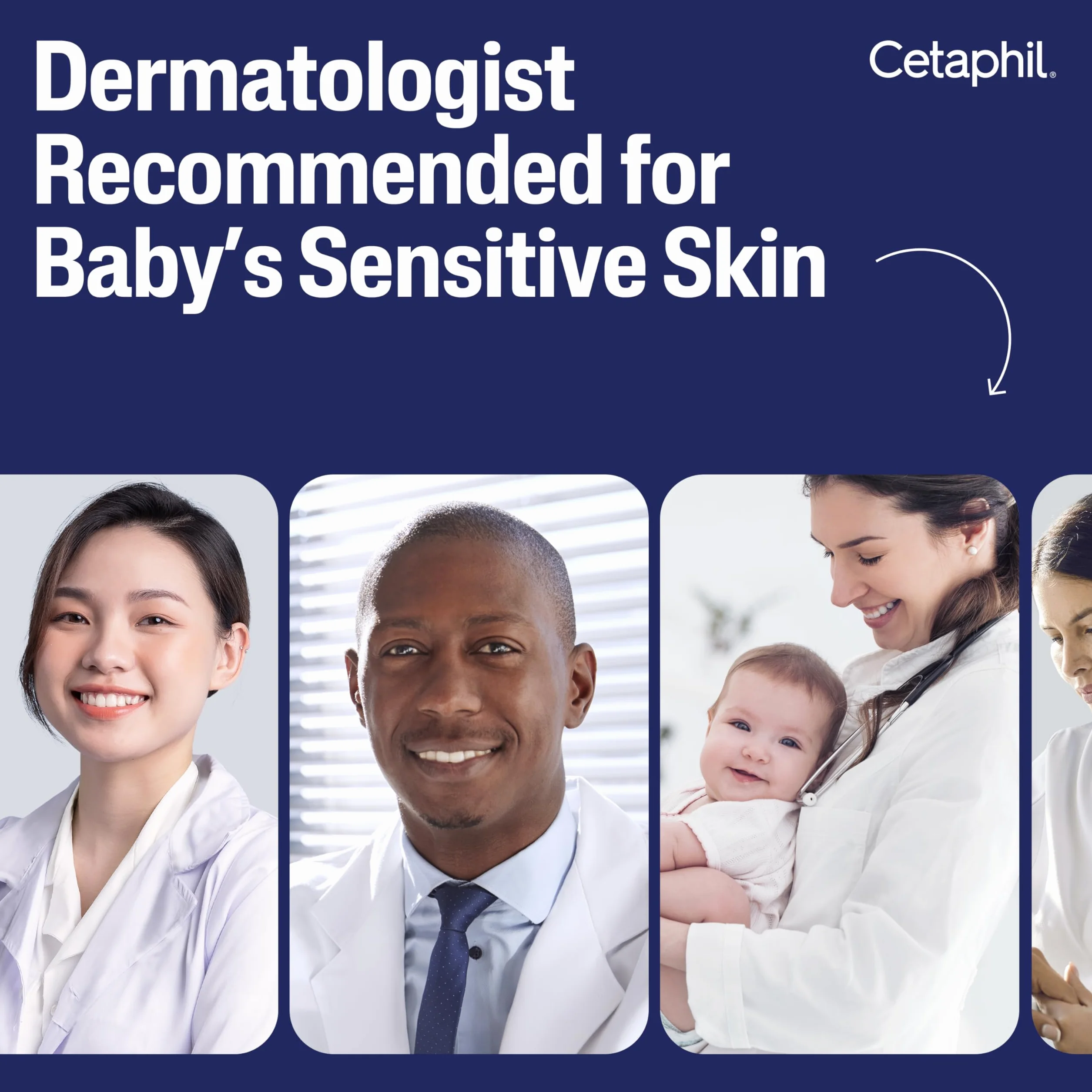 Cetaphil Baby Wash & Shampoo Plus Body Lotion, Healthy Skin Essentials, nawilżająca głowa do 24 godzin, do delikatnej, wrażliwej skóry, 2 szt., kolor biały