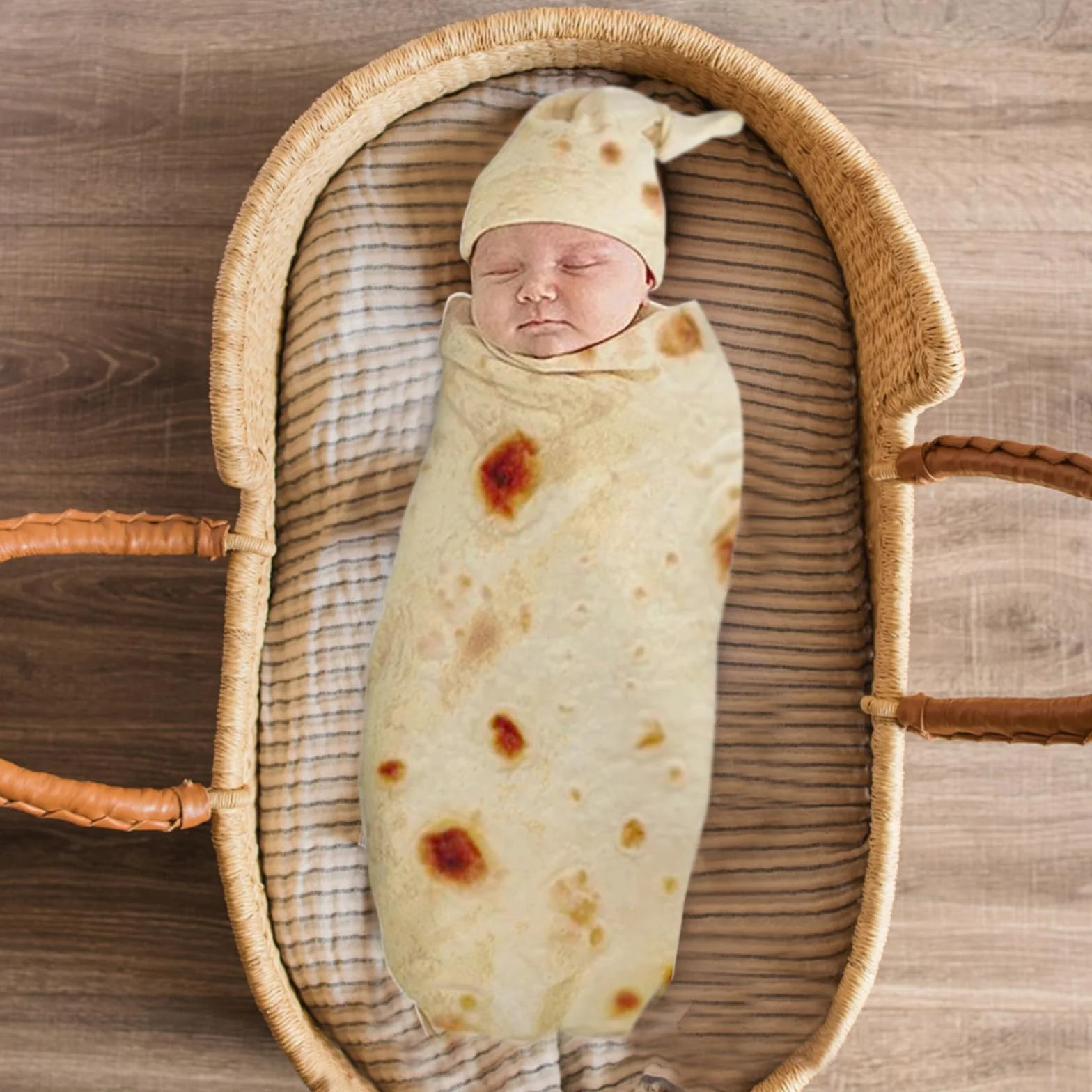 Neugeborene Baby Burrito Swaddle Decke Koperta z domkiem dla niemowląt 85X85cm