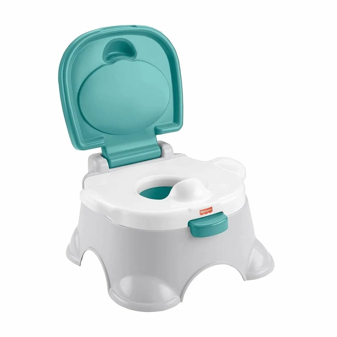 Fisher-Price Nocnik 3-w-1 Nocniczek i podnóżek do nauki korzystania z toalety, ze zdejmowaną nakładką na sedes i zbiorniczkiem do mycia, GYP61