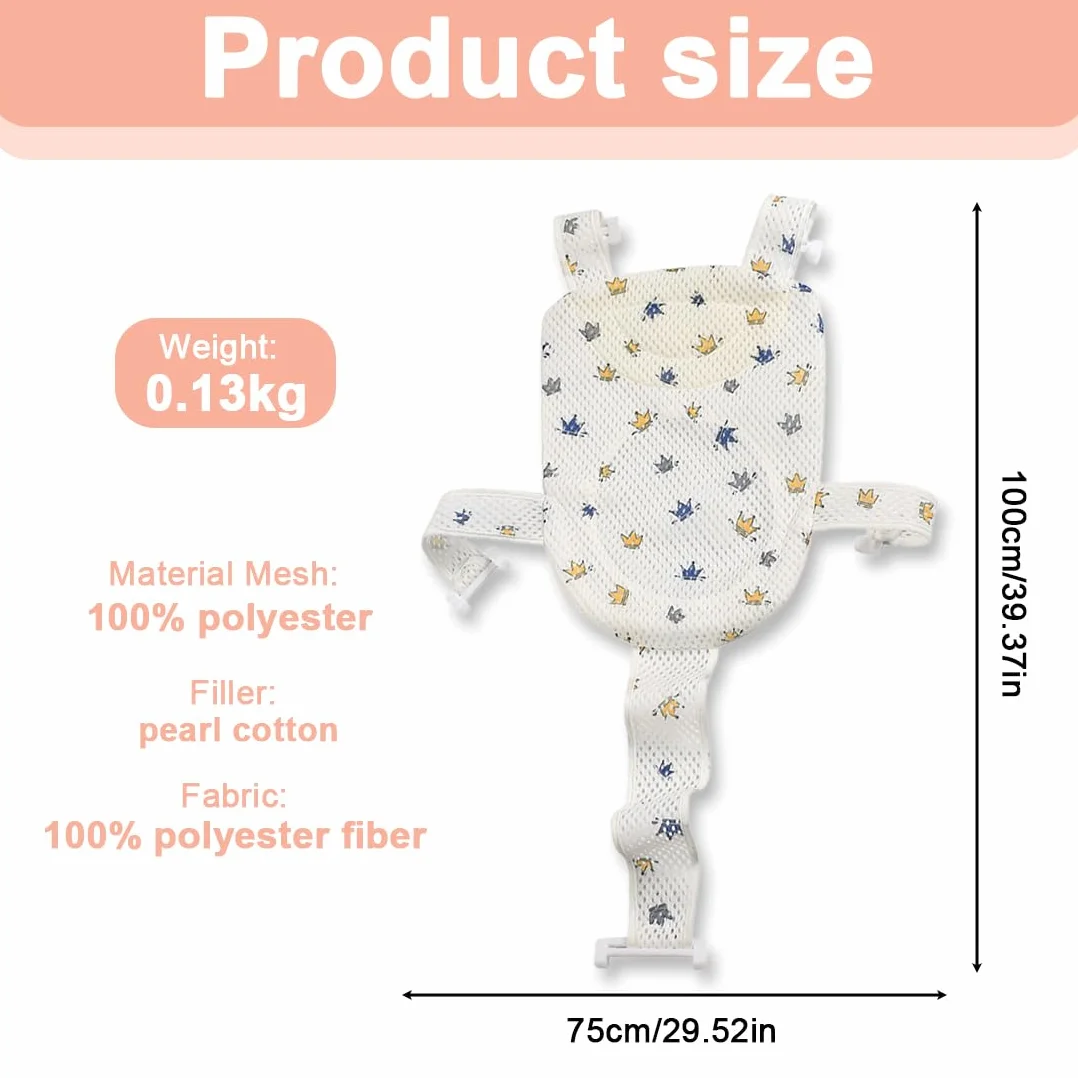 Regulowane siedzisko Baby Bath netto, poduszka do kąpieli dla noworodka, podkładka łazienkowa, mata łazienkowa, wkładka do siedzenia kąpielowego, poduszka antypoślizgowa dla niemowląt
