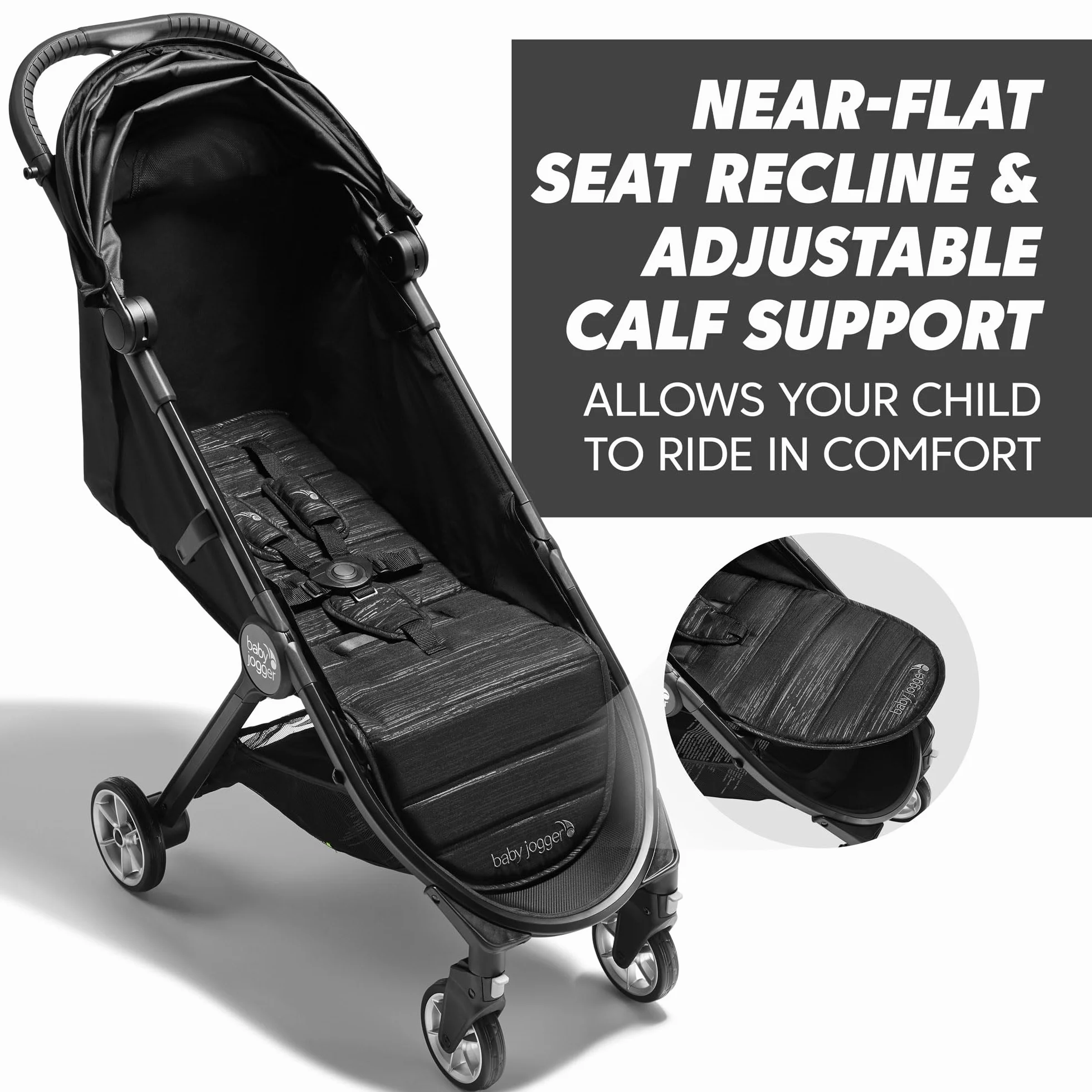 Baby Jogger City Tour 2 Wózek spacerowy Lekki 6,5 kg Czarny