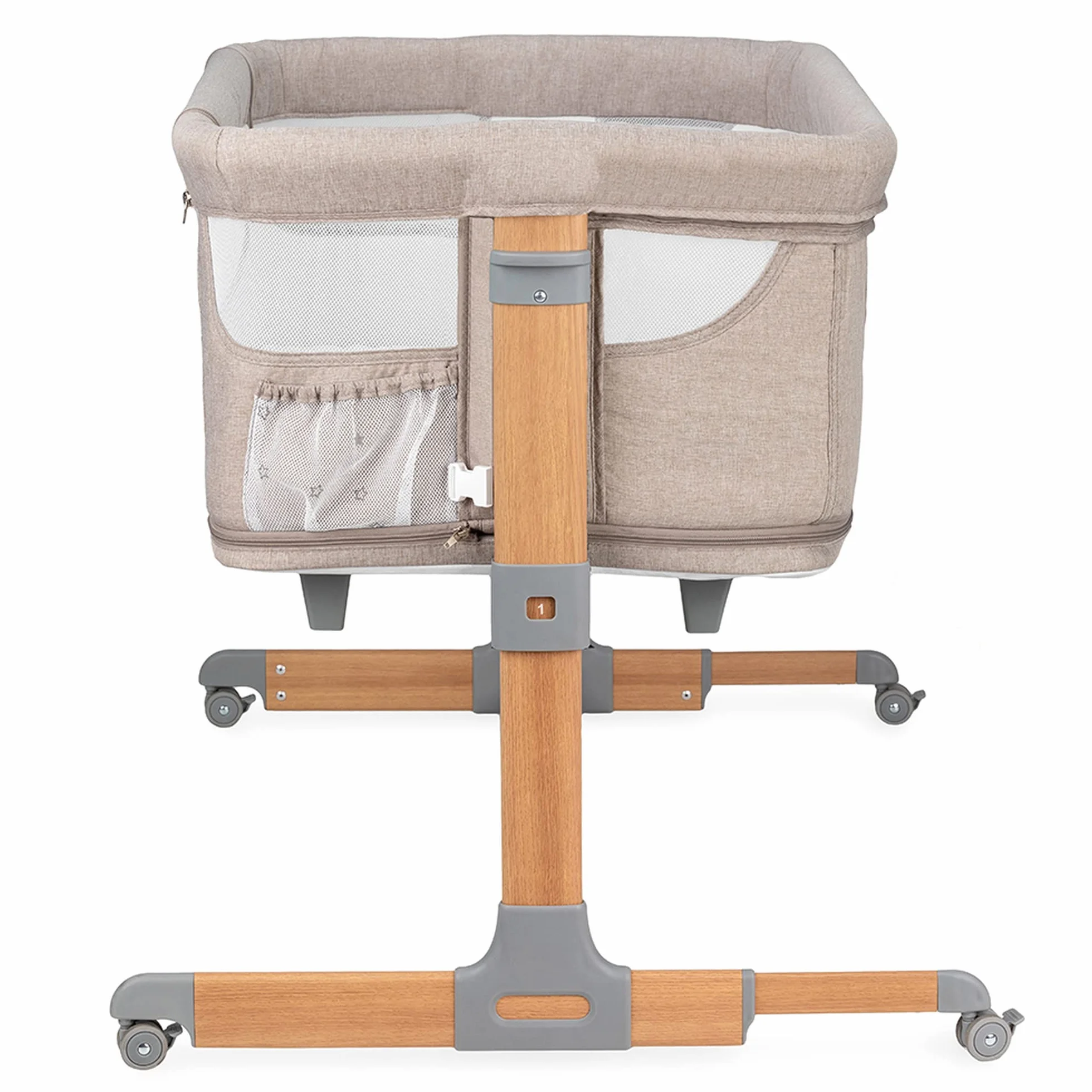 Momi SMART BED Łóżeczko Wielofunkcyjne, Beżowy, do 15 kg