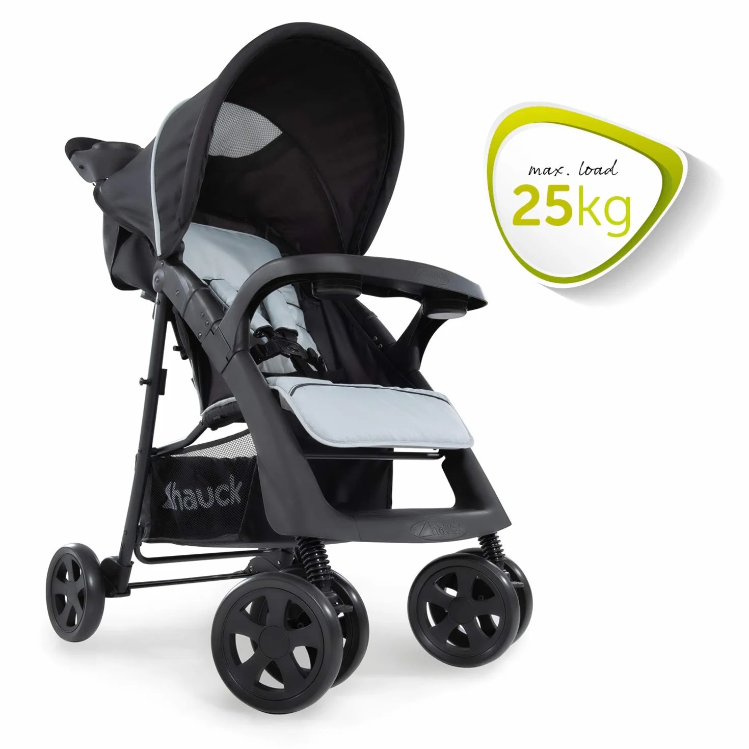 Hauck Shopper Neo II Buggy wózek 25 kg składany lekki srebrny szary