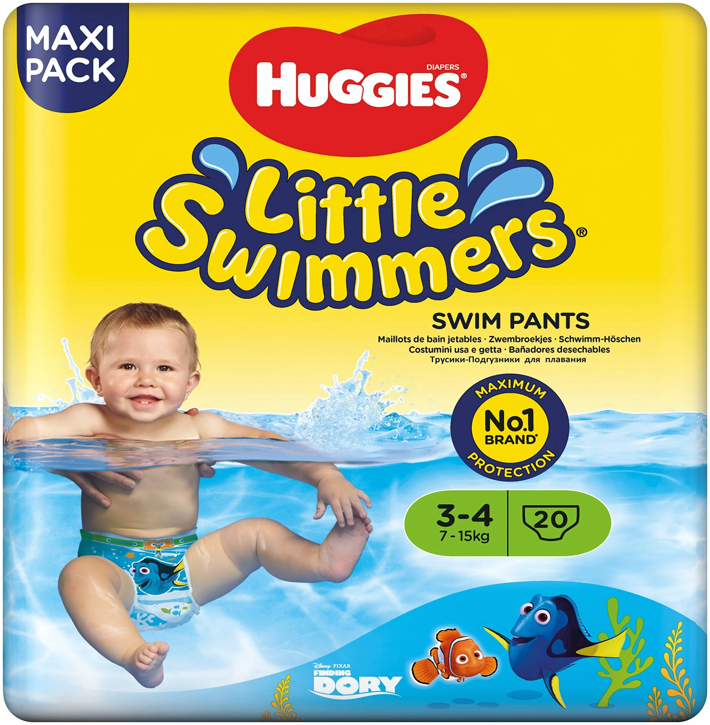 Huggies Little Swimmers Pieluchy do Pływania Rozmiar 3-4