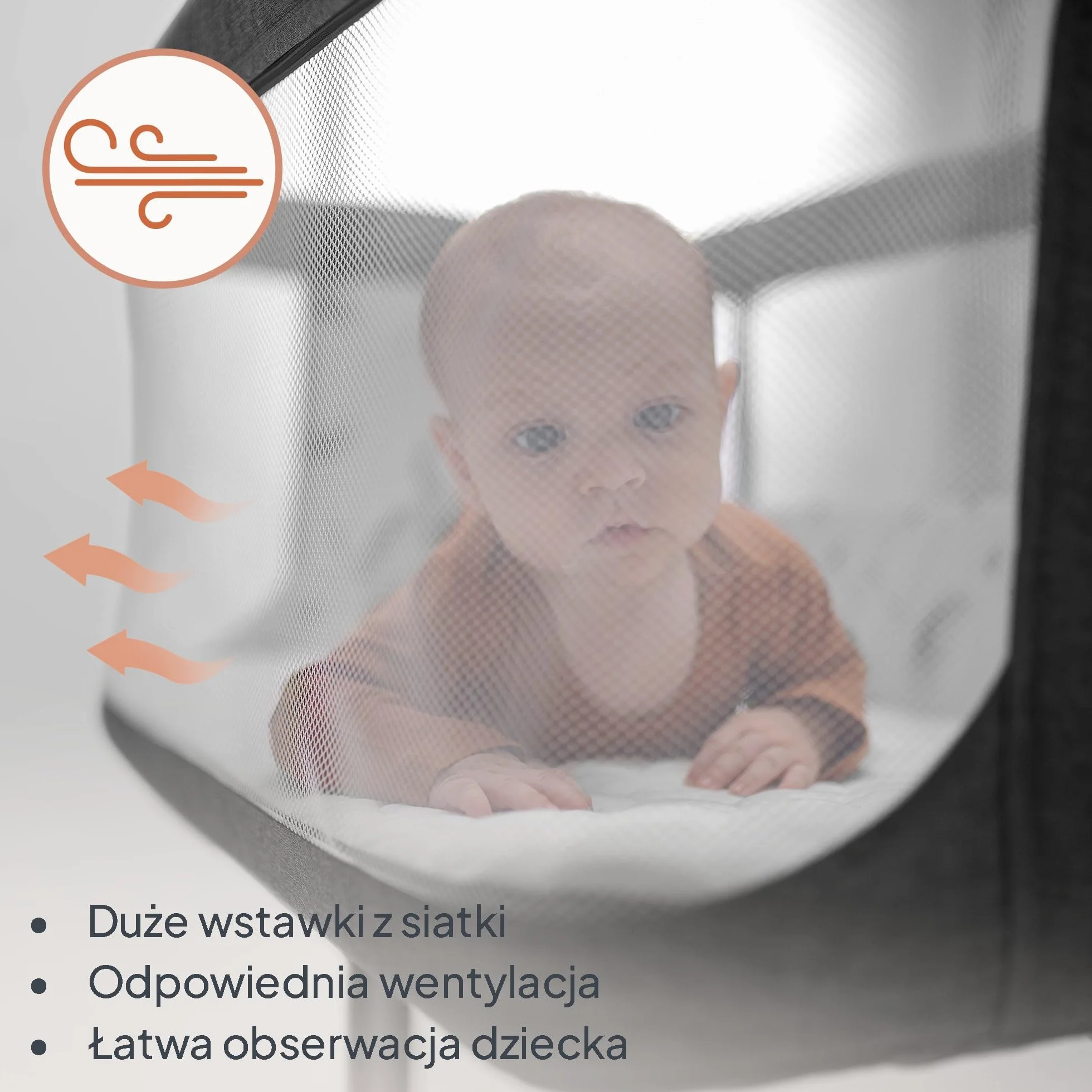 LIONELO Aurora 3 w 1 Łóżeczko Dziecięce do 9 kg Łóżko Dostawne Kołyska Regulacja Wysokości Kąta Nachylenia Materaca 4 Kółka z Hamulcem Torba (Szary)