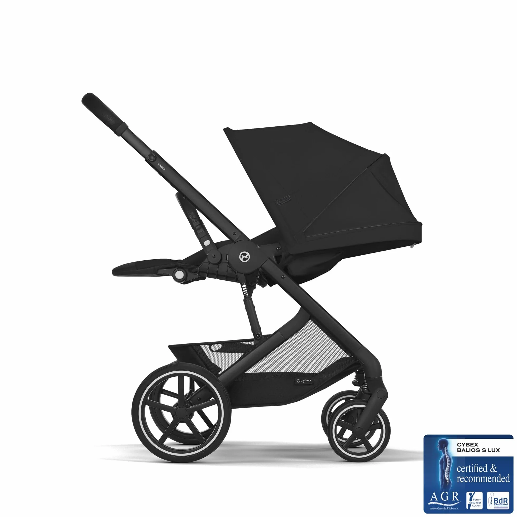 CYBEX Gold Wózek Dziecięcy Balios S Lux Moon Black, Od Urodzenia Do 22 kg