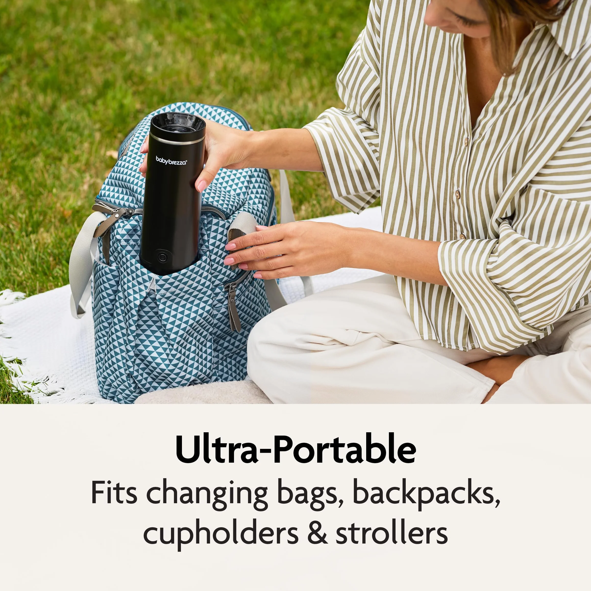 Baby Brezza - Super Fast Portable Bottle Warmer - Ultraszybki podgrzewacz do butelek z szybkim i trwałym wkładem