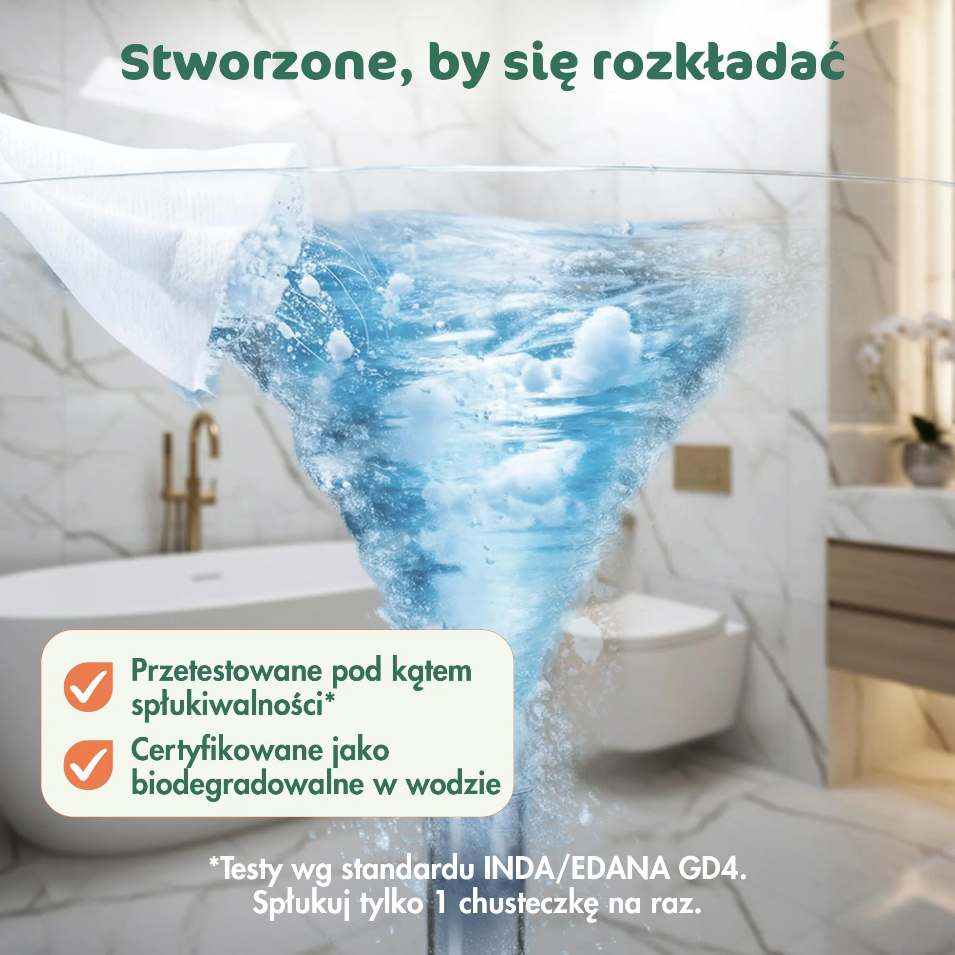 Chusteczki Nawilżane Spłukiwalne | 98% Wody, Hipoalergiczne & Naturalne dla Wrażliwej Skóry | Bez Zapachu, Roślinne | Delikatne Chusteczki Noworodek & Małe Dziecko | 168 sztuk (3 op.)