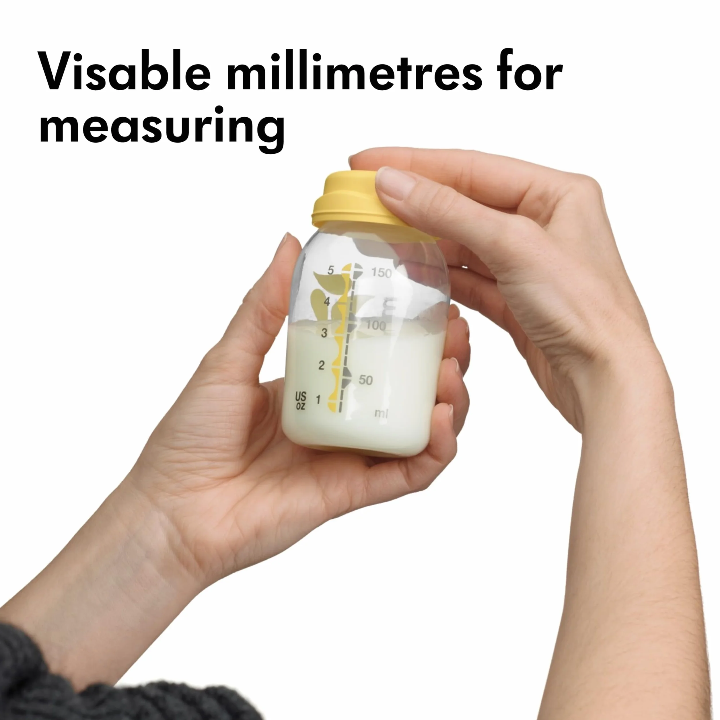 Medela 7612367010955 Pojemnik, Żółty, 150 ml x 3