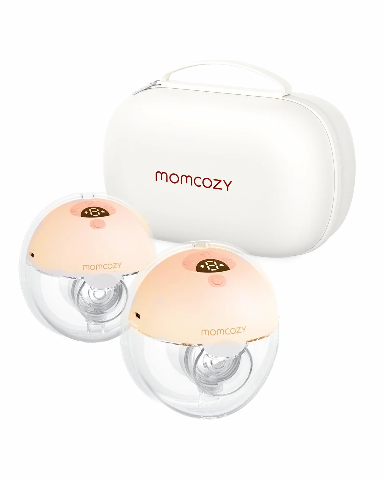Momcozy M5 Laktator podwójny bezprzewodowy przenośny 24 mm czerwony