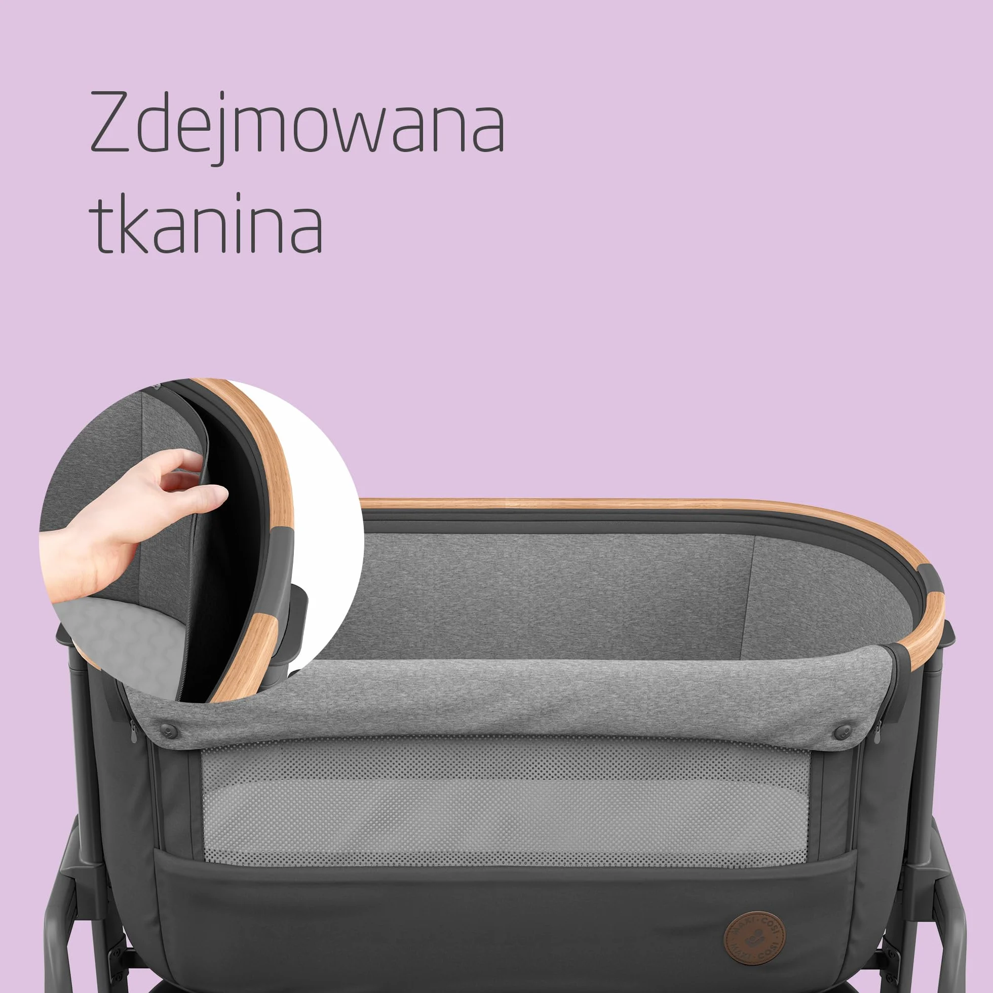 Maxi-Cosi Iora Łóżeczko Przystawka Co-sleeper 0-6 mies. 9 kg 4 Pozycje Odchylenia 5 Wysokości