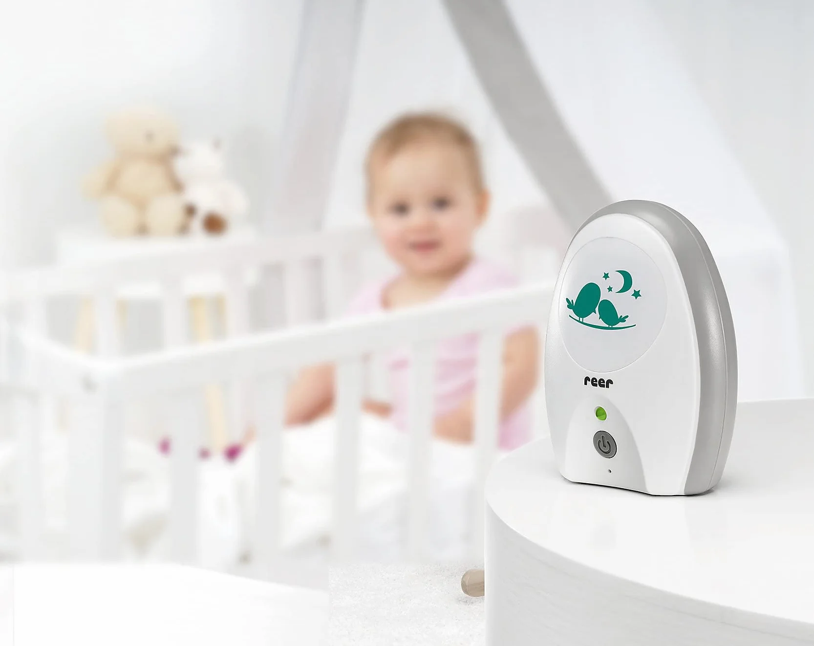 Reer 50040 Neo Digital Elektroniczna Niania, Biały