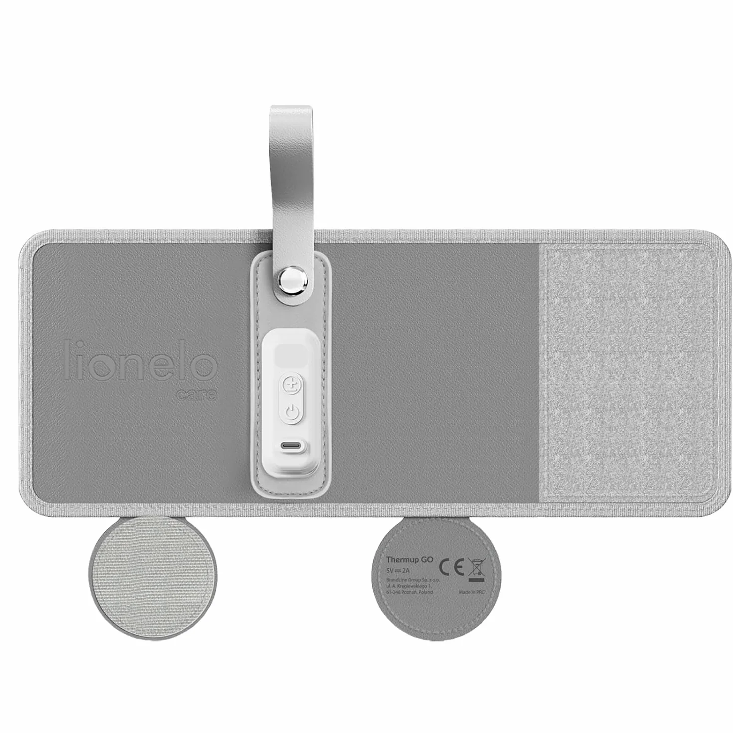 LIONELO Thermup Go Przenośny Ogrzewacz do Butelek, Utrzymuje Ciepło 24 h, 5 Temperatur, Ładowanie USB, BPA Free