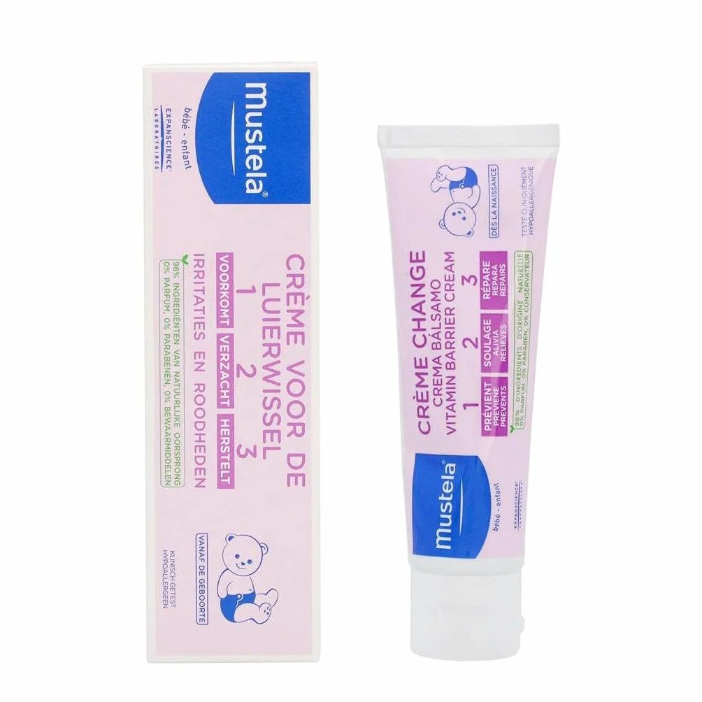 Mustela krem do pieluszek 100 ml dla wrażliwej skóry dziecka ochrona przed podrażnieniami