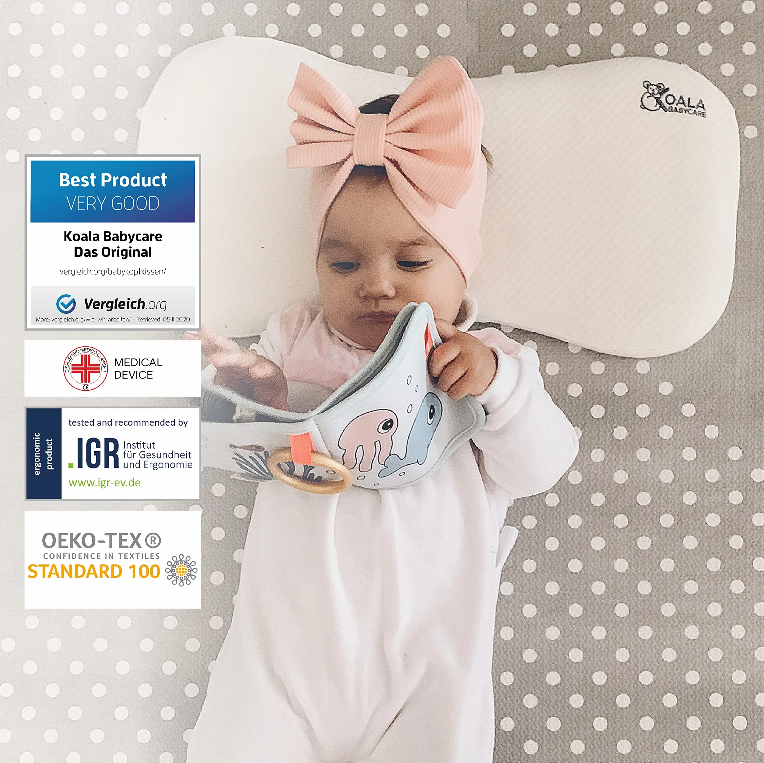 Koala Babycare Poduszka z pianki z pamięcią kształtu