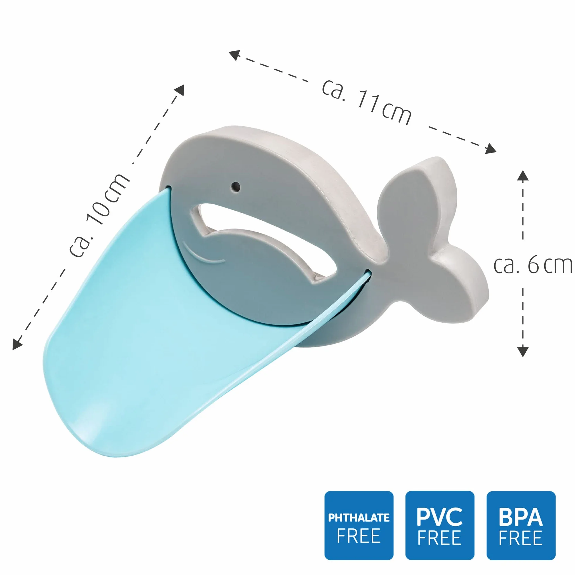 reer MyHappyBath Extender - Przedłużenie kranu. Nakładka na kran dla Twojego dziecka, do łatwego mycia rąk przy umywalce