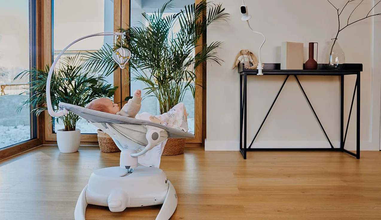 LIONELO FLEXIGRIP WHITE Elastyczny Uchwyt do Niani Eletkronicznej Stojak do Mocowania Kamery, Do Obserwacji Niemowląt Pałąk Kompatybilny z Nianią Babyline 3.2, View, 8.2,