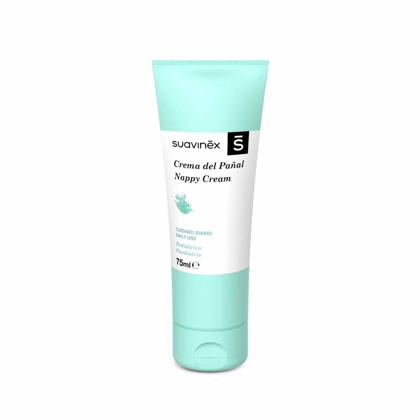 Suavinex Zestaw 2 x pieluchy dla niemowląt 75 ml, ochrona przed podrażnieniami, wrażliwa skóra, zielony