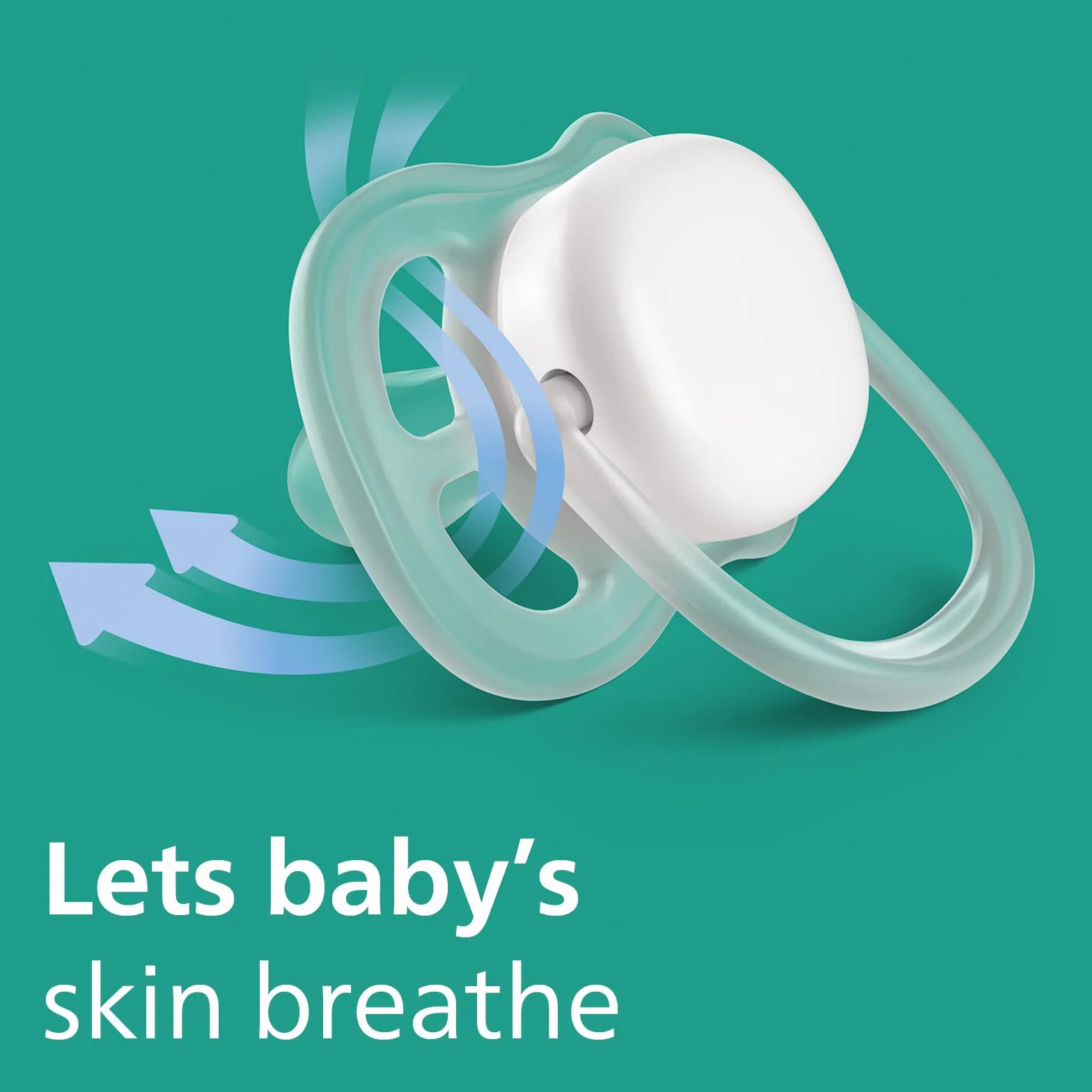 PHILIPS Philips Smoczek Avent Ultra Air - 2 lekkie smoczki oddychające dla dzieci w wieku 6-18 miesięcy, bez BPA, ze sterylizującym futerałem do noszenia (model SCF085/60), Zielony
