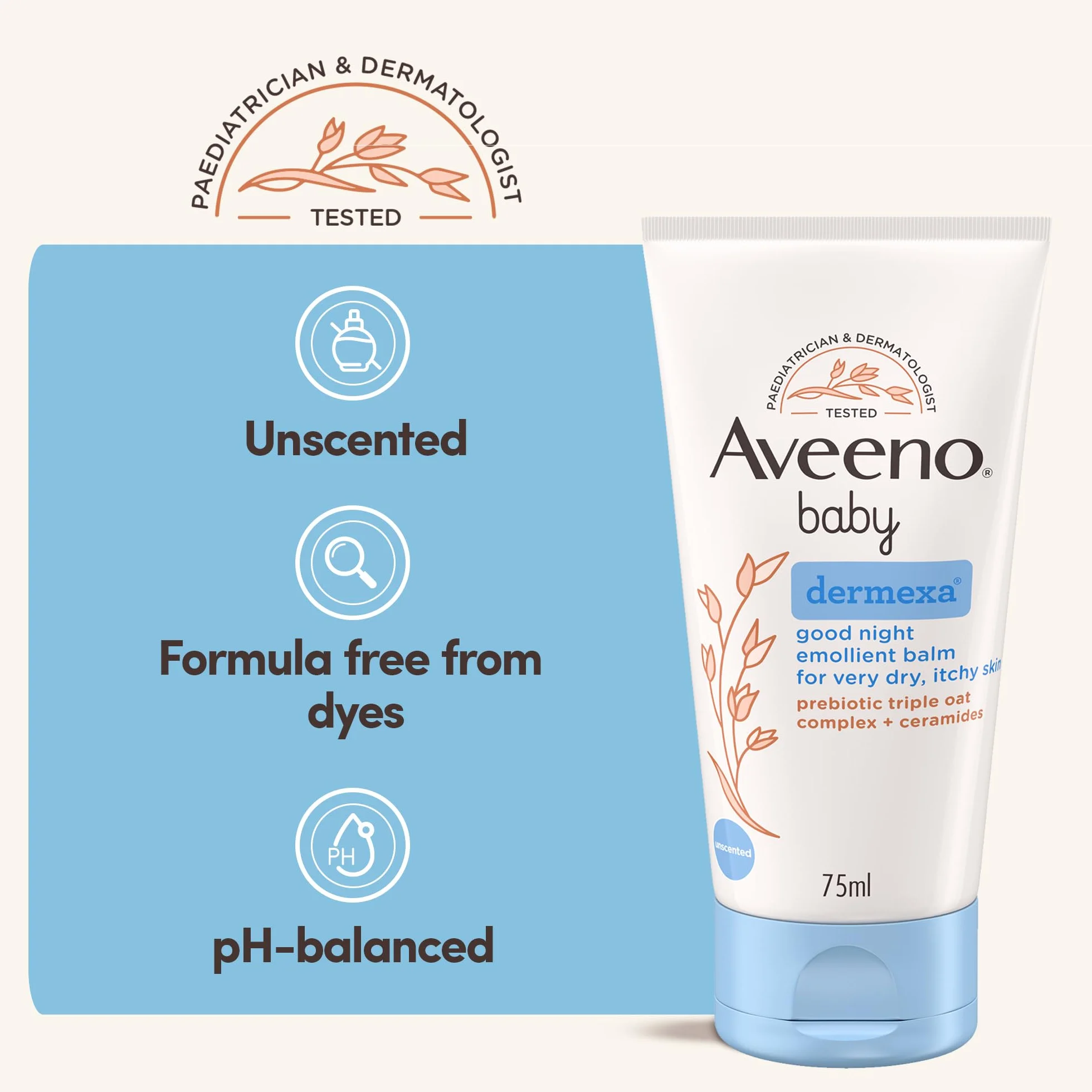 Aveeno Baby Dermexa Gute Night Balsam (75 ml)