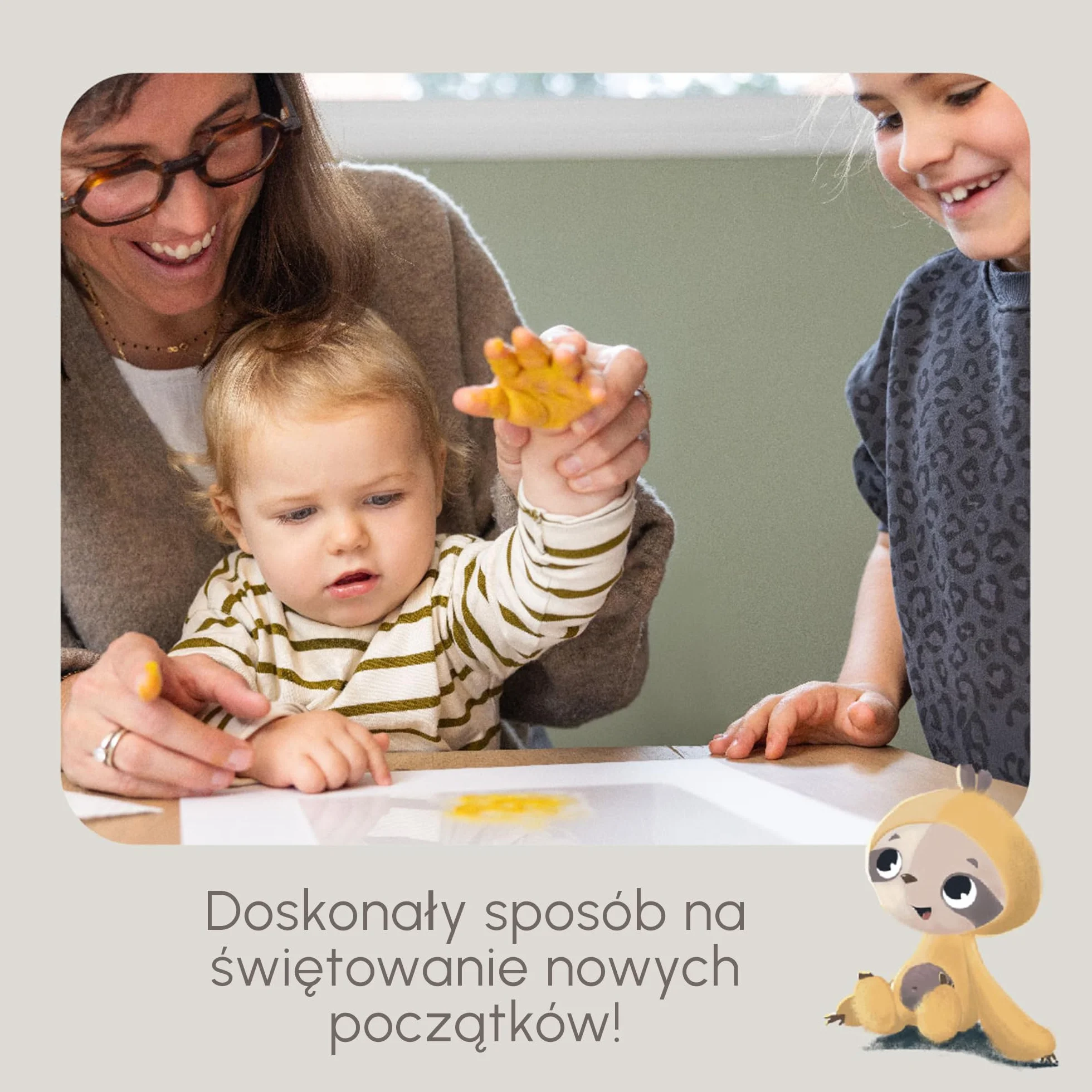 Tiny Love Family Prints, rodzinny zestaw odcisków palców, spersonalizowany prezent dla niemowląt, testowany dermatologicznie, nowy prezent dla niemowląt, baby shower, zestaw wszystko w jednym, 0+