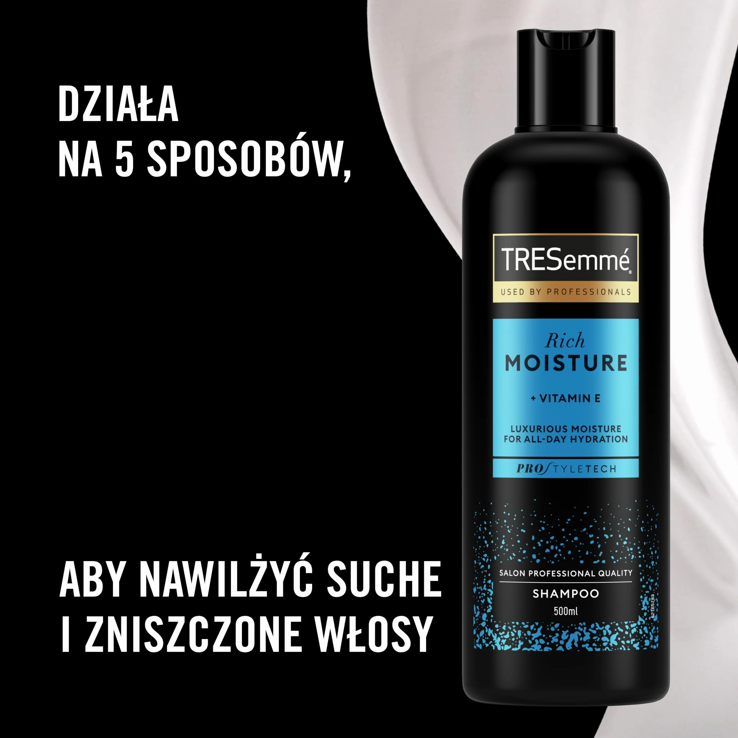 Tresemmé Rich Moisture Szampon, do suchych i zniszczonych włosów 3 x 400 ml
