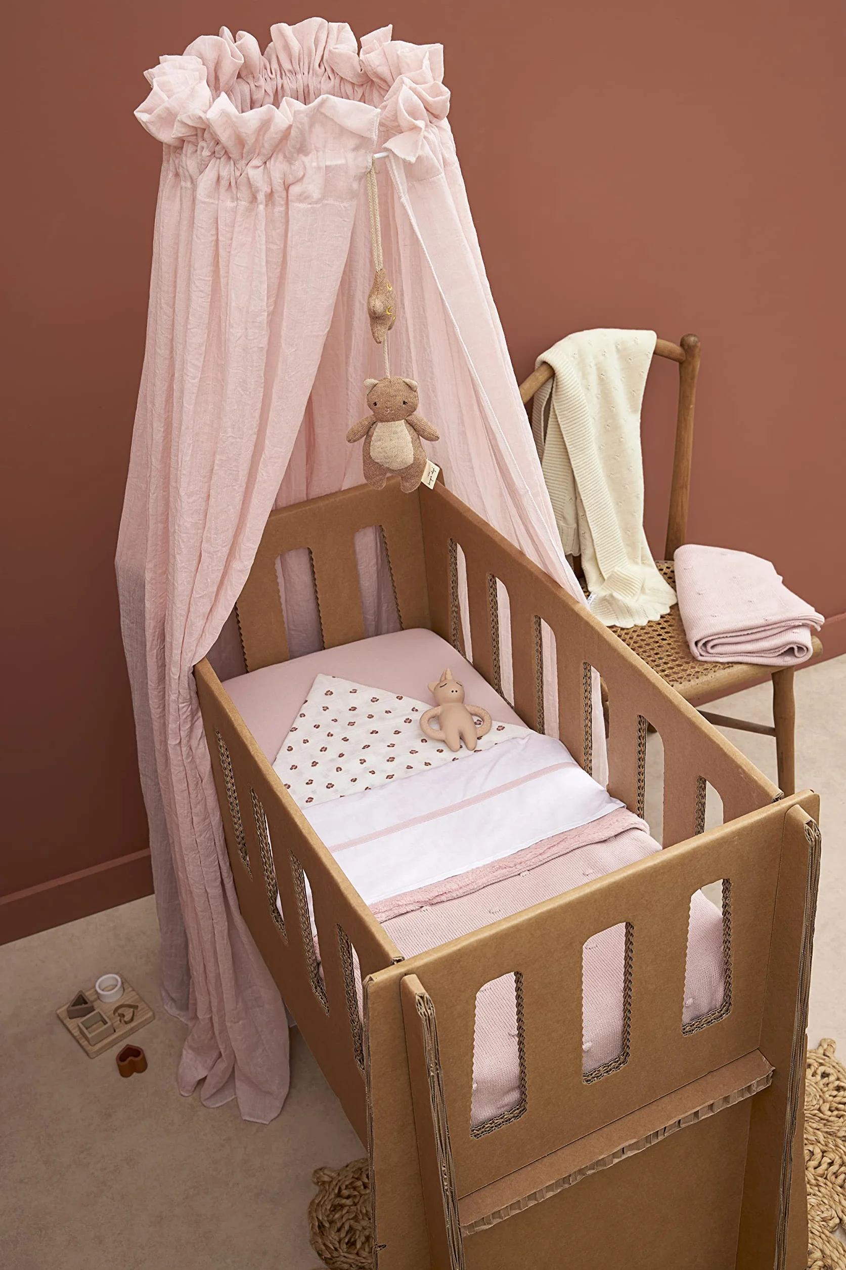 Meyco Baby Prześcieradło do Kołyski 40x80/90 cm Bawełna Miękki Dżersej Soft Pink